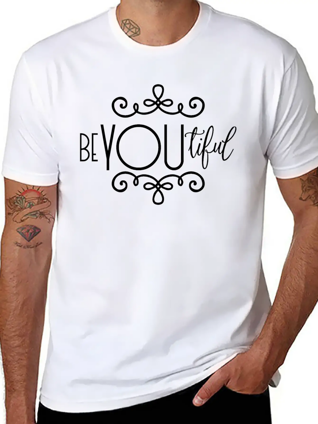 Beyoutiful Inspirational Inspiration Quote Design Relaxed Everyday Tee – Lightweight And Durable Cotton