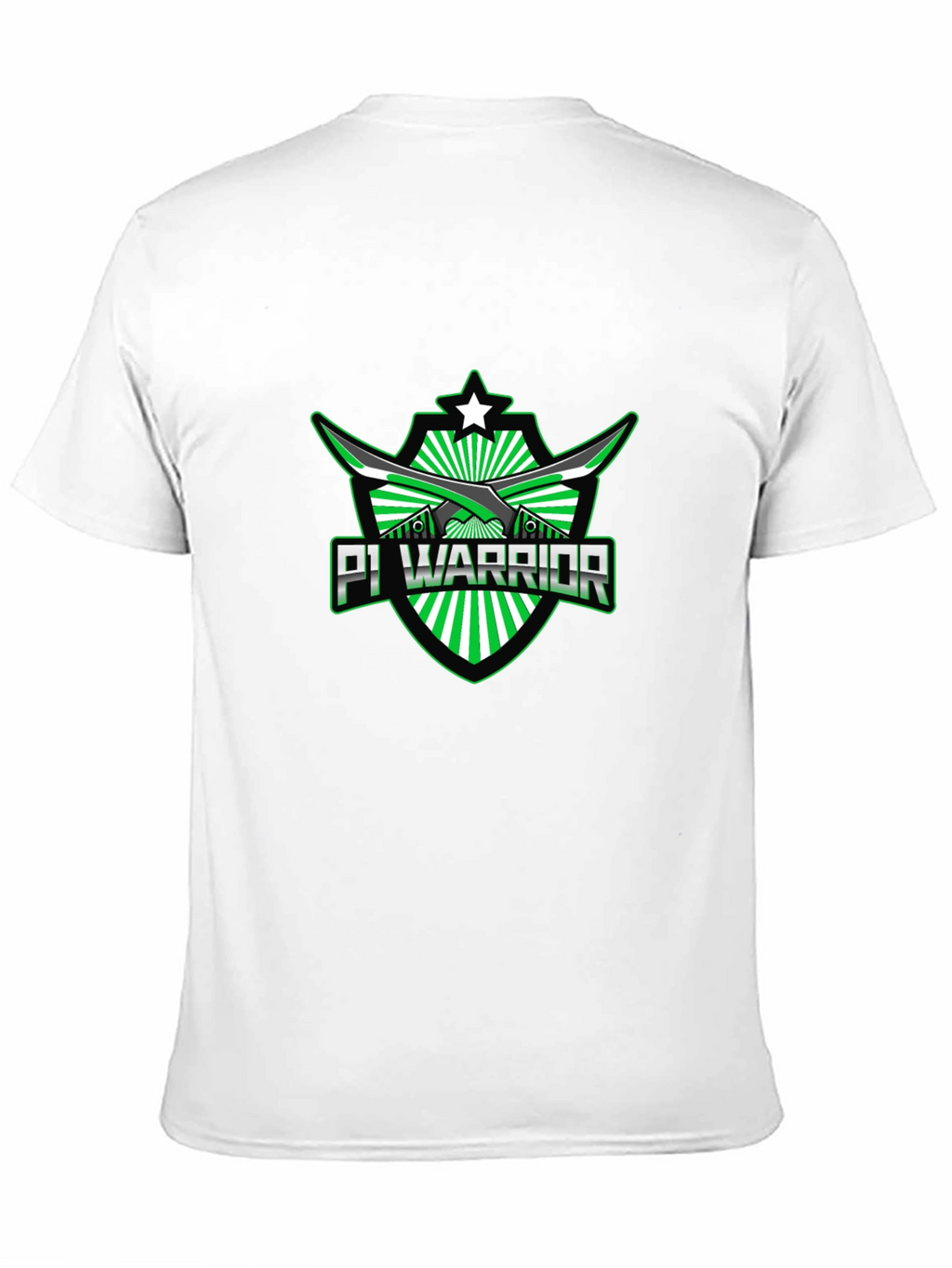 Pi Warrior Black T-Shirt - Green Graphic Tee