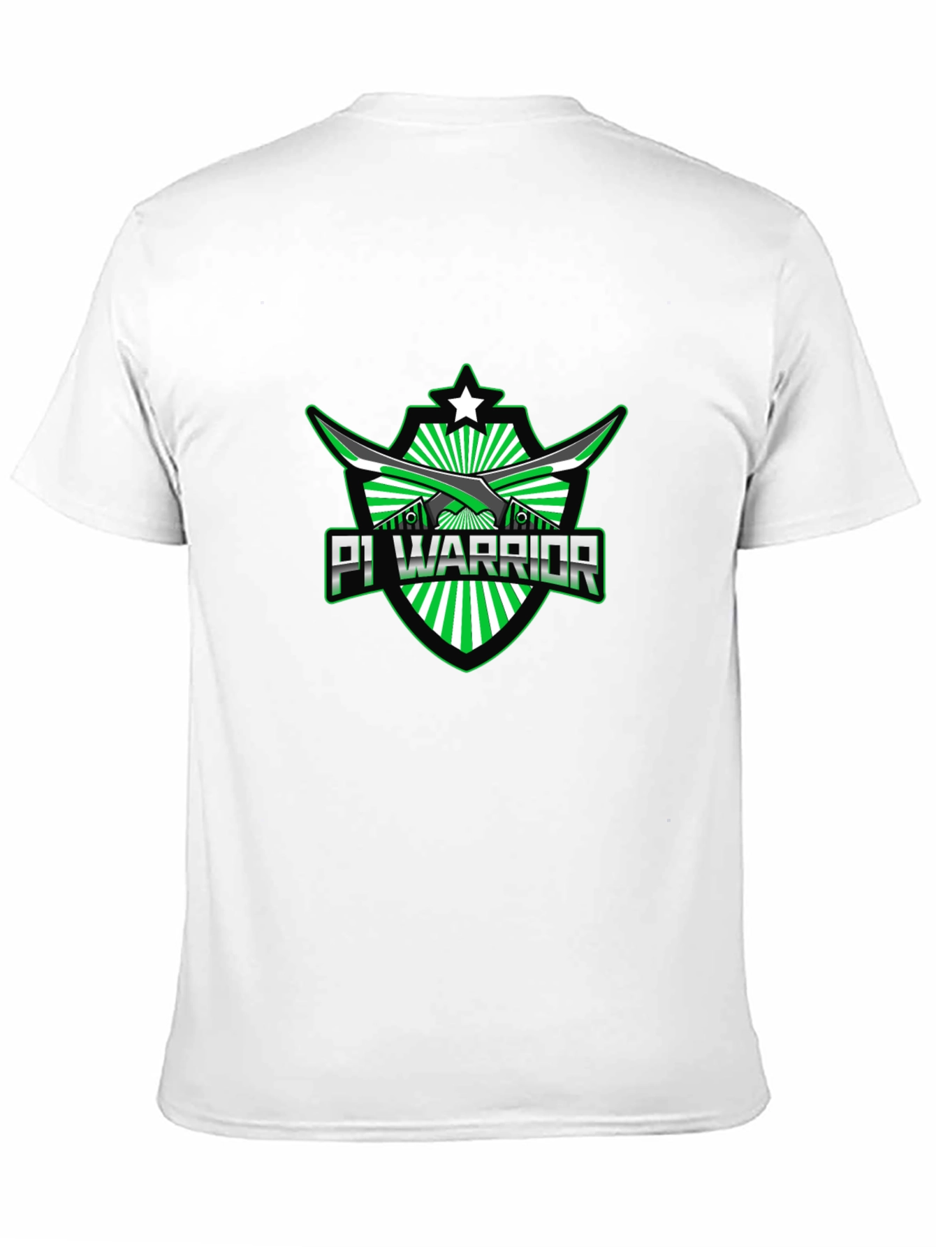 Pi Warrior Black T-Shirt - Green Graphic Tee