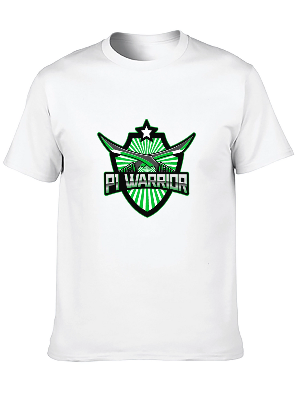 Pi Warrior Black T-Shirt - Green Graphic Tee