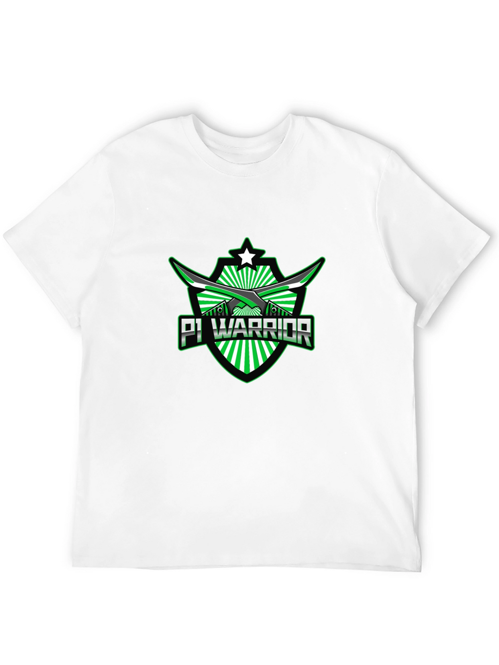 Pi Warrior Black T-Shirt - Green Graphic Tee