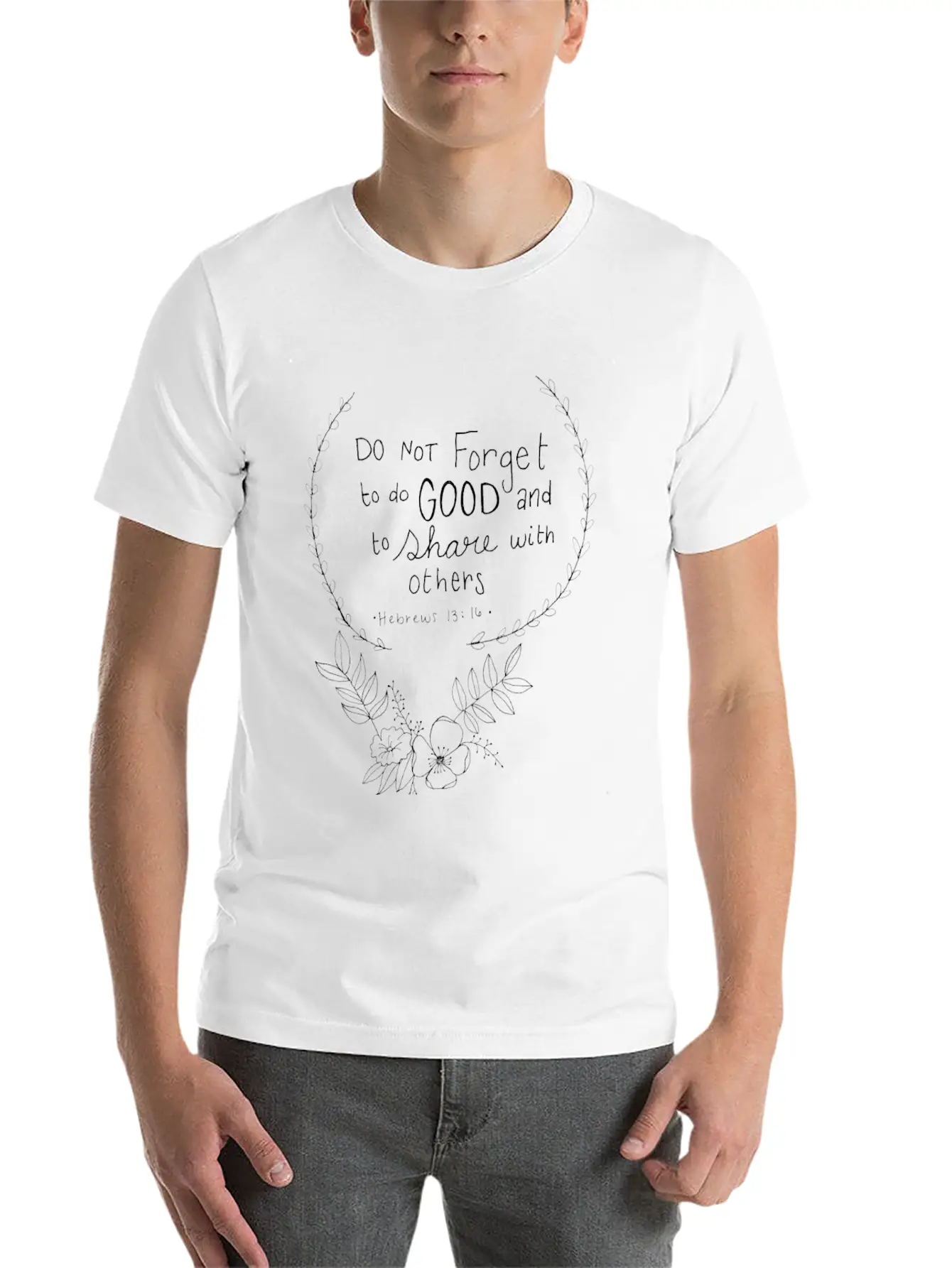 Bible Verse Breathable Soft Cotton T-Shirt – Timeless Casual Look