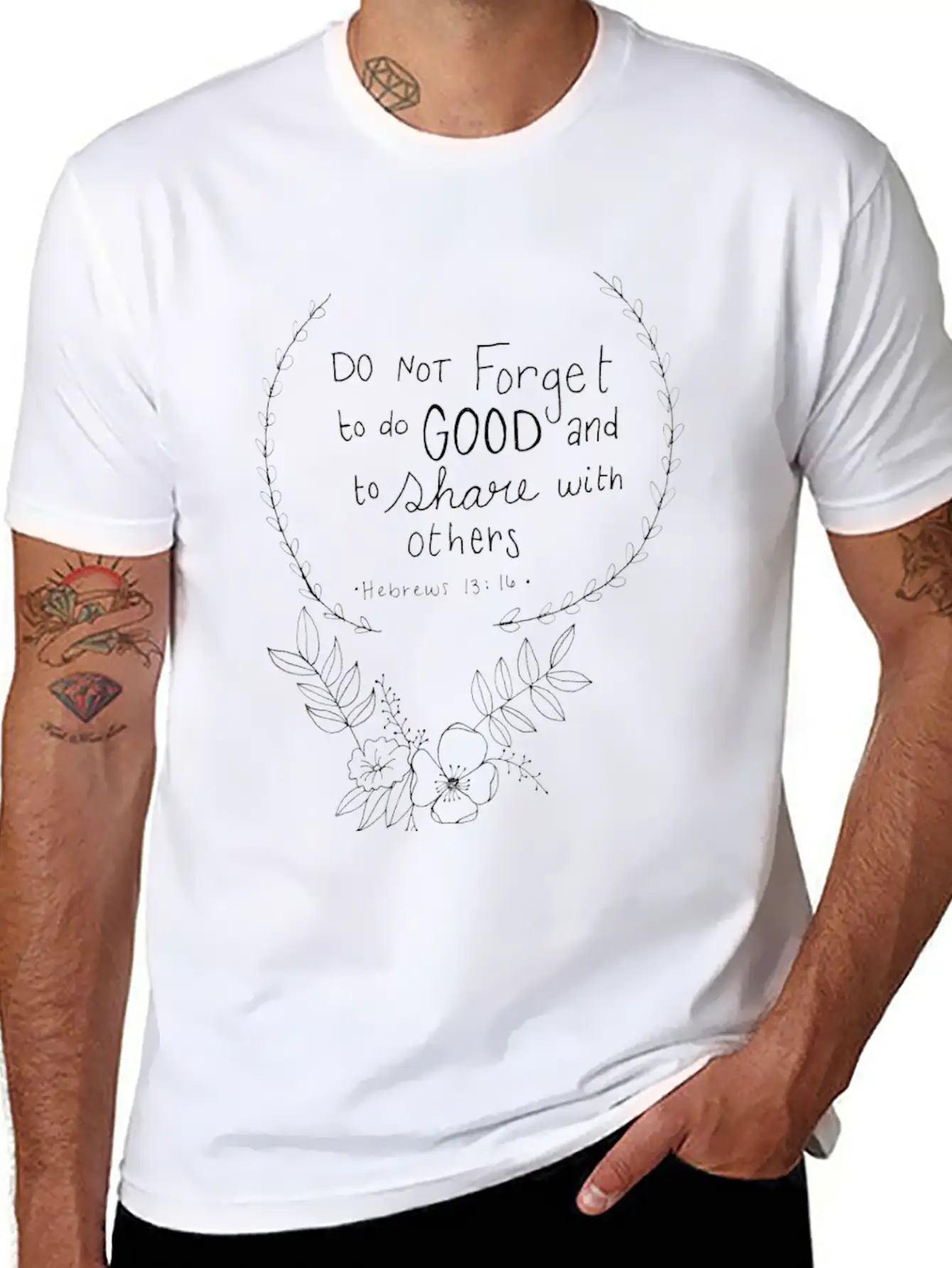 Bible Verse Breathable Soft Cotton T-Shirt – Timeless Casual Look