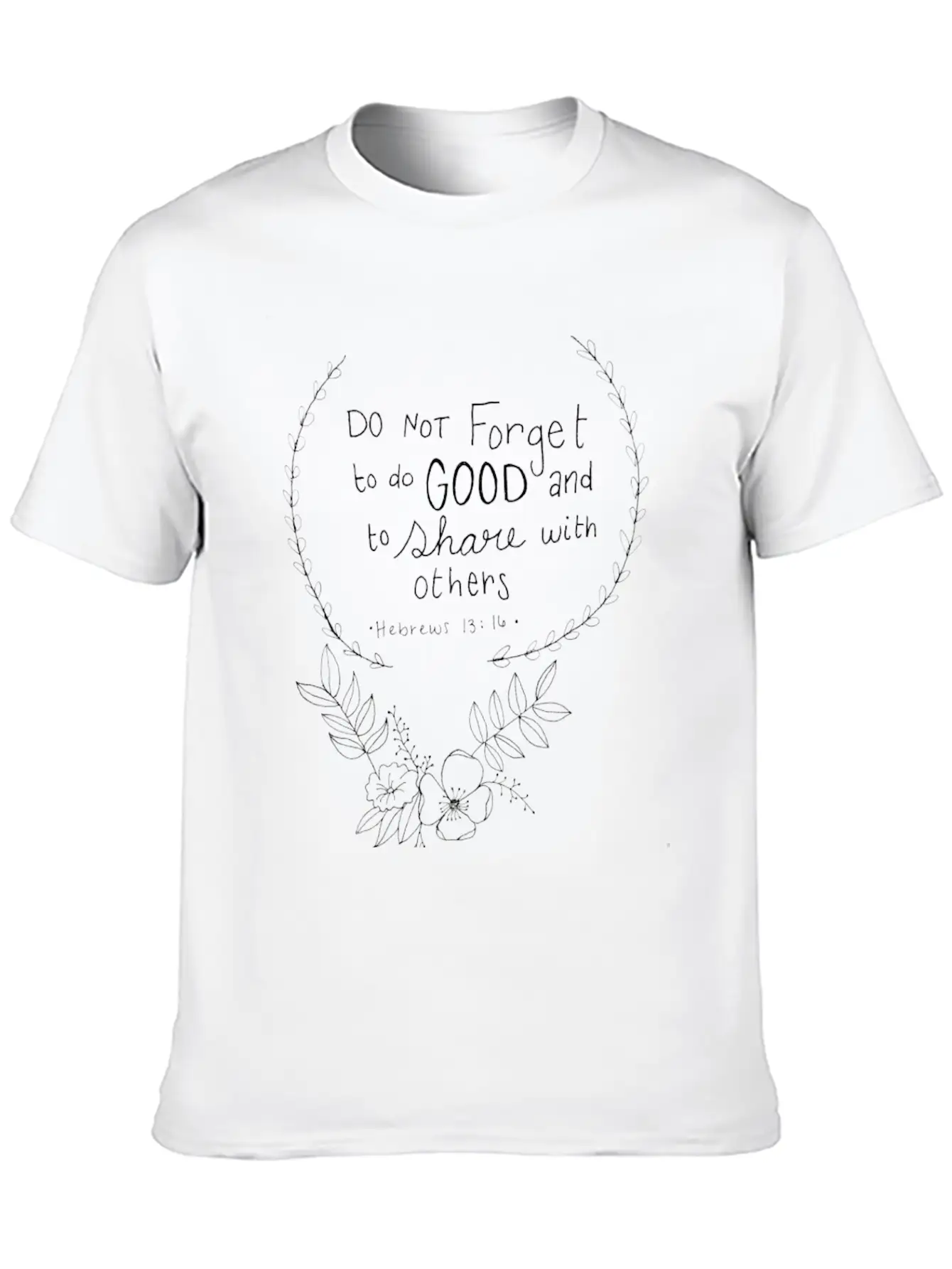 Bible Verse Breathable Soft Cotton T-Shirt – Timeless Casual Look