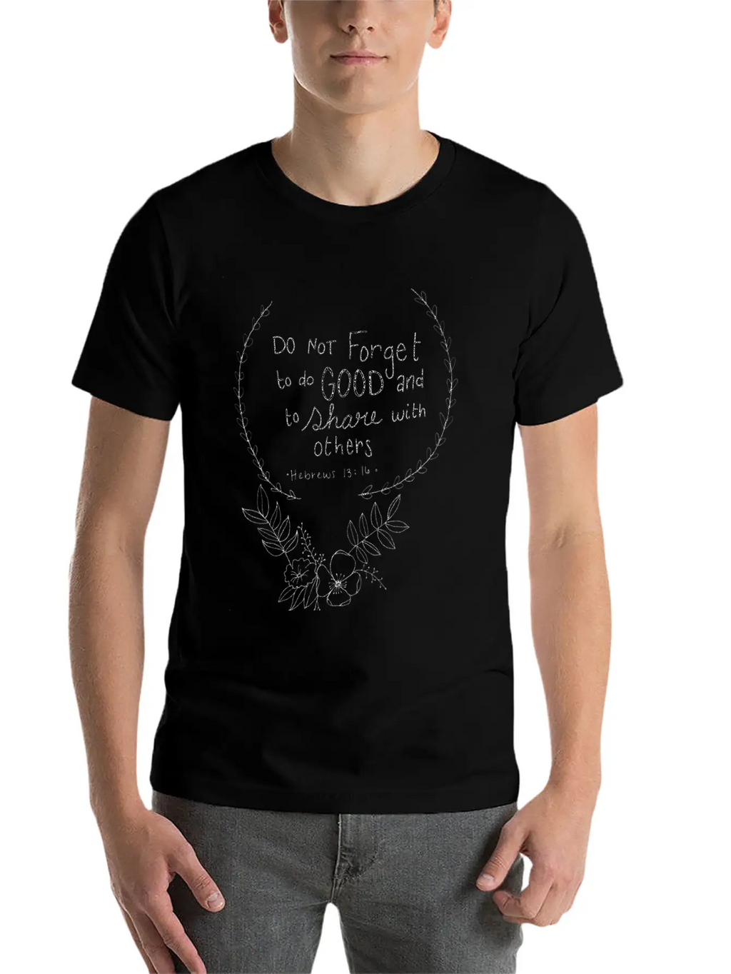 Bible Verse Breathable Soft Cotton T-Shirt – Timeless Casual Look