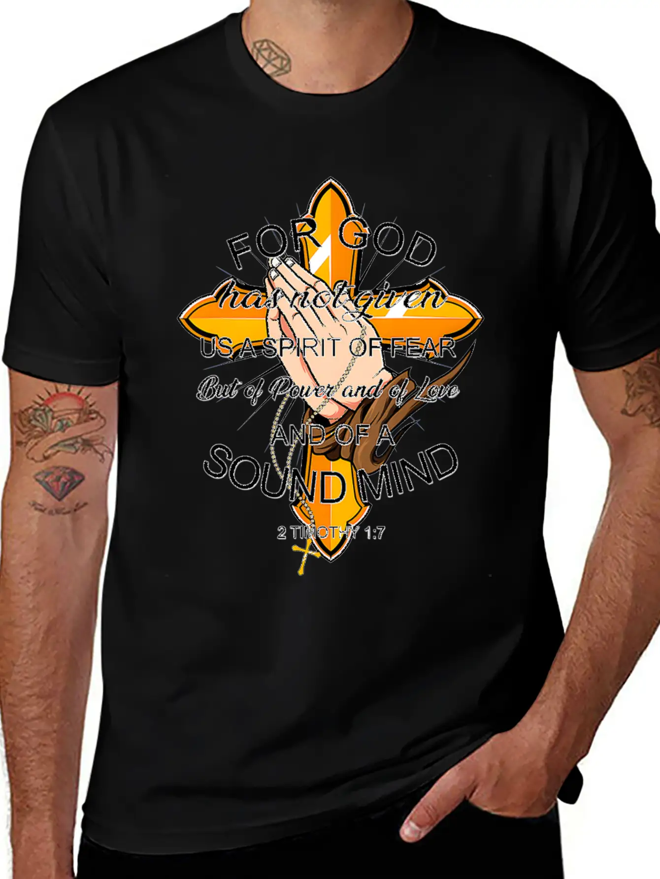 Bible Verse For God Has Not Given Us Spirit Of Modern Fit Casual T-Shirt – Clean And Versatile Design