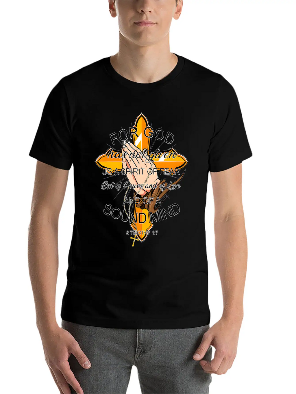 Bible Verse For God Has Not Given Us Spirit Of Modern Fit Casual T-Shirt – Clean And Versatile Design