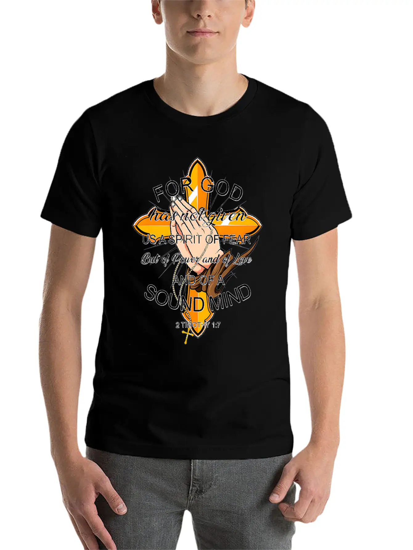Bible Verse For God Has Not Given Us Spirit Of Modern Fit Casual T-Shirt – Clean And Versatile Design