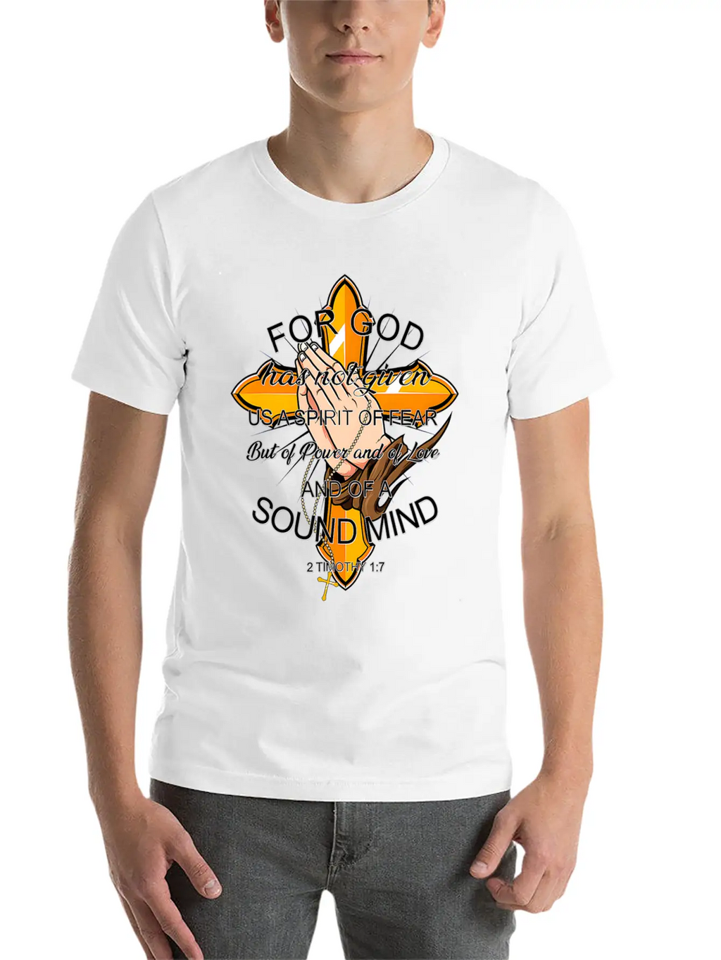 Bible Verse For God Has Not Given Us Spirit Of Modern Fit Casual T-Shirt – Clean And Versatile Design
