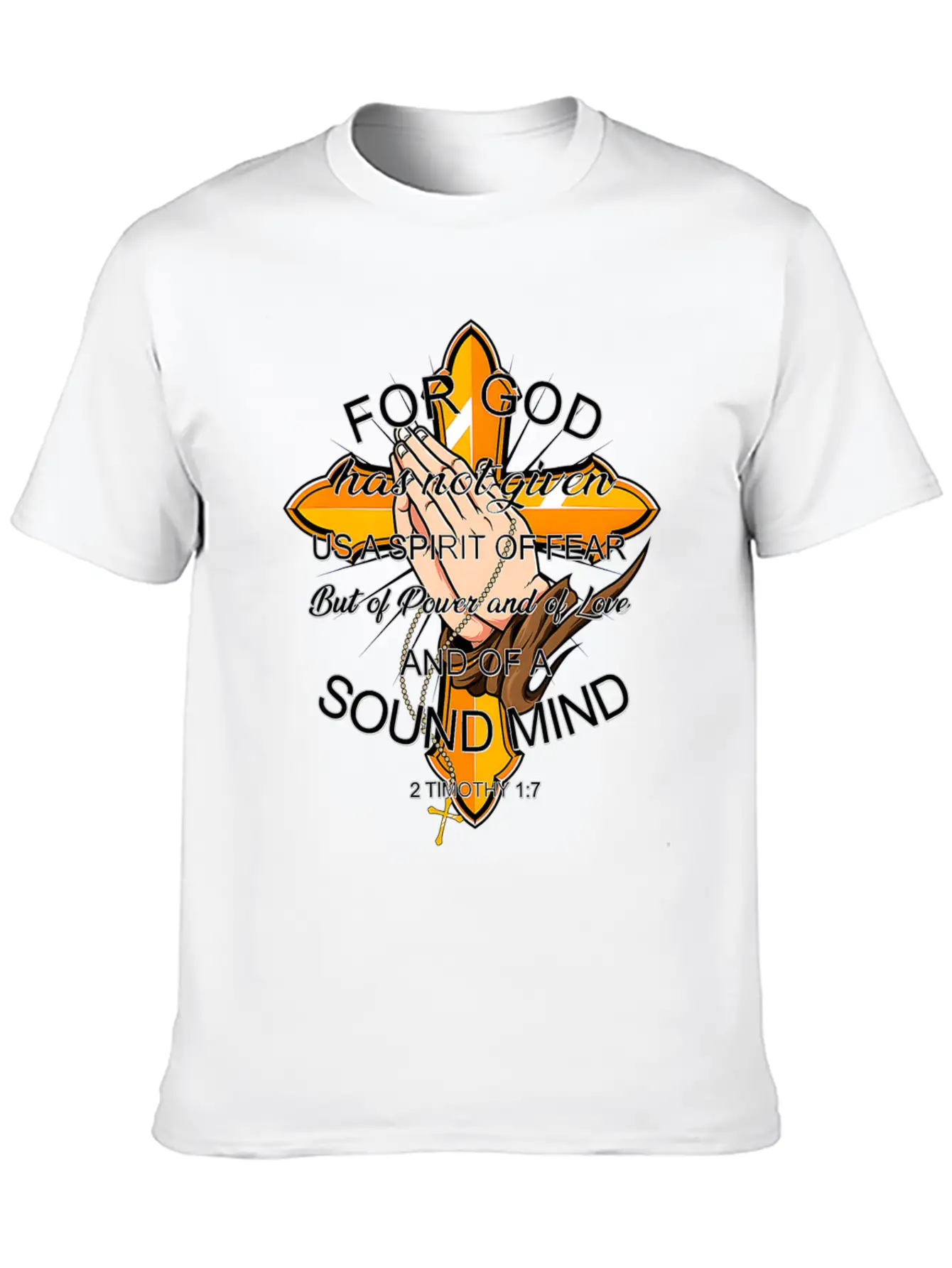 Bible Verse For God Has Not Given Us Spirit Of Modern Fit Casual T-Shirt – Clean And Versatile Design