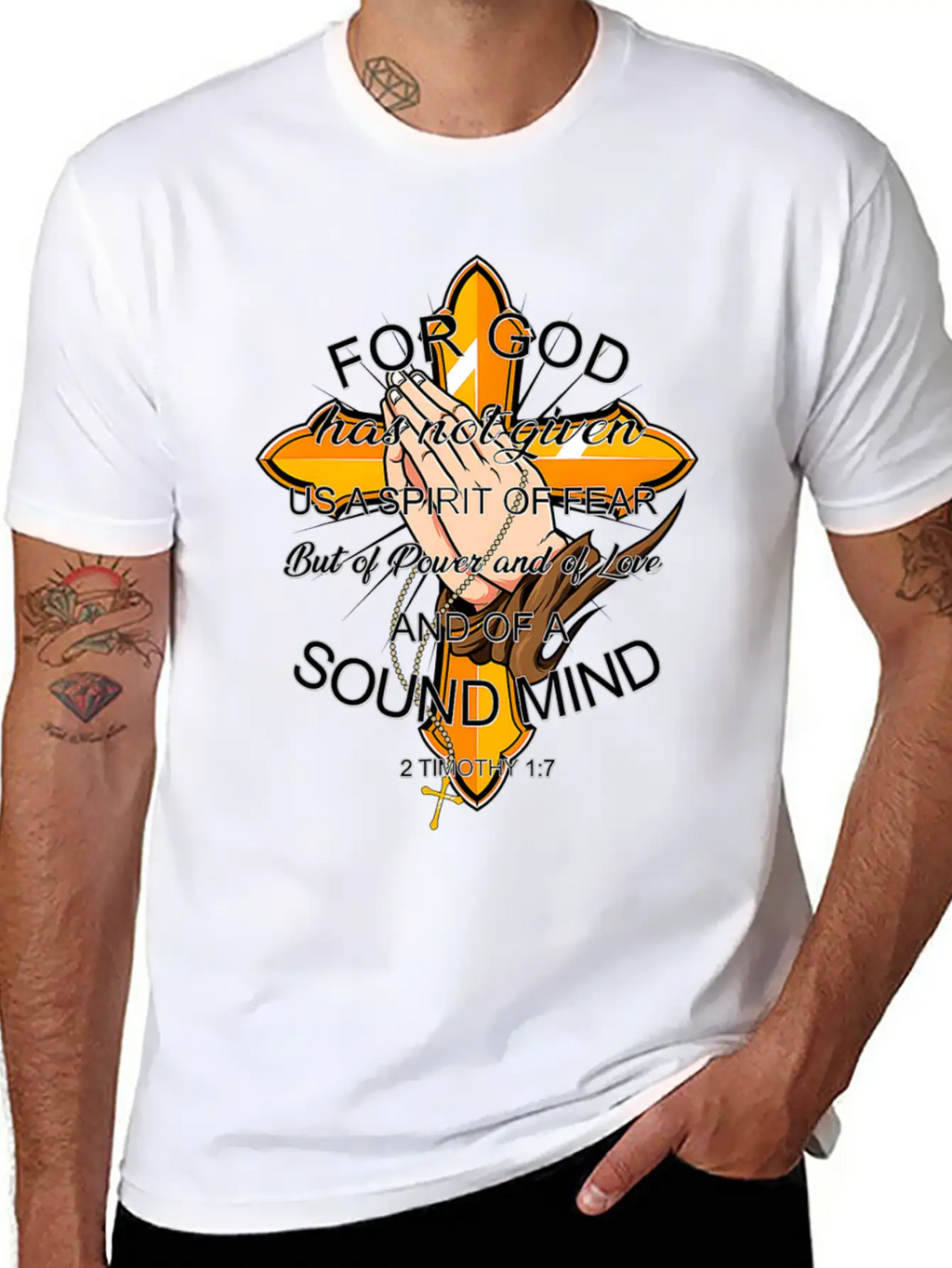 Bible Verse For God Has Not Given Us Spirit Of Modern Fit Casual T-Shirt – Clean And Versatile Design