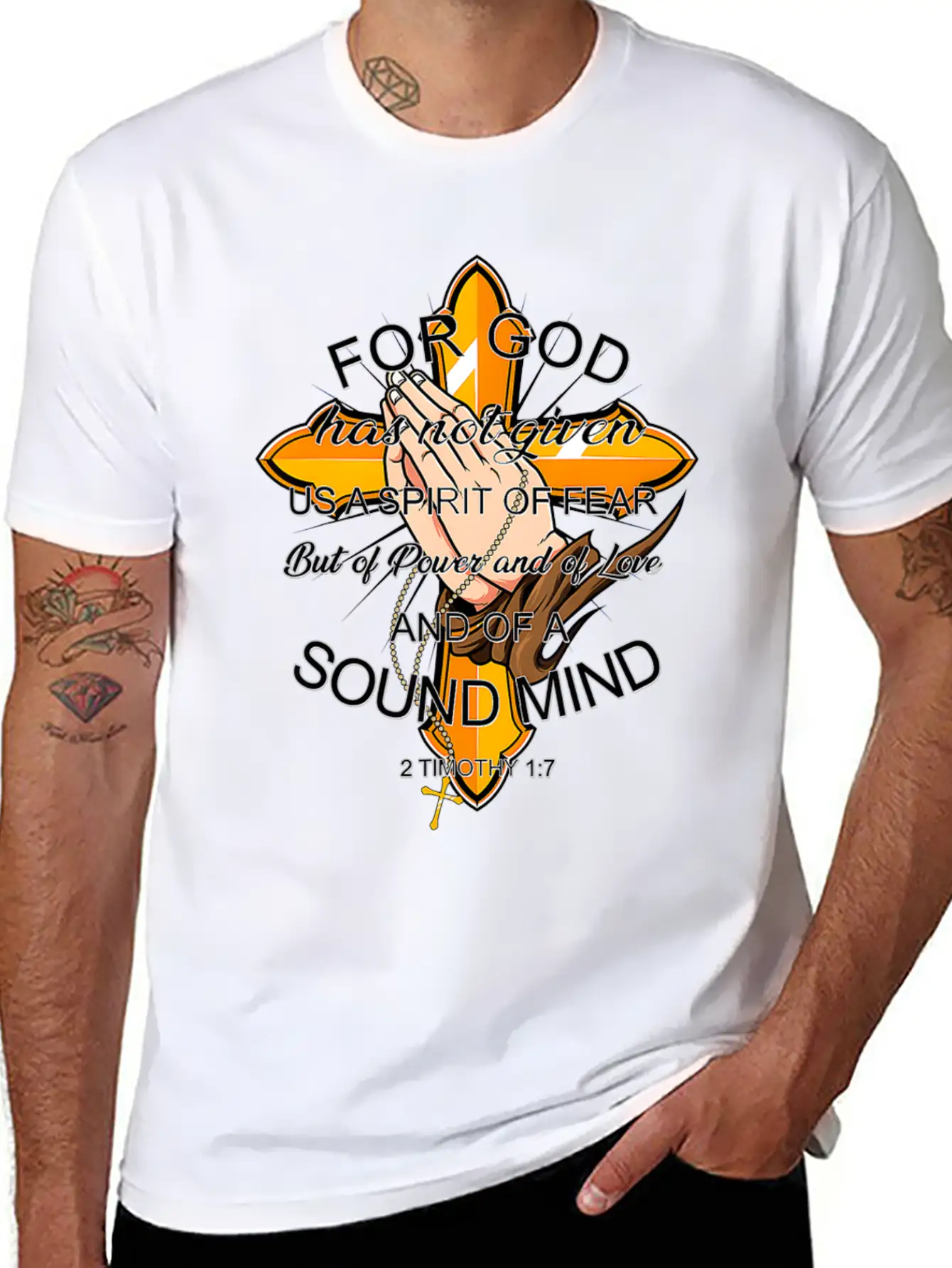 Bible Verse For God Has Not Given Us Spirit Of Modern Fit Casual T-Shirt – Clean And Versatile Design