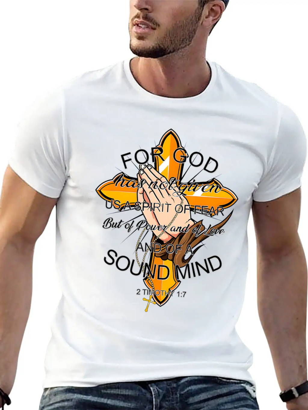 Bible Verse For God Has Not Given Us Spirit Of Modern Fit Casual T-Shirt – Clean And Versatile Design