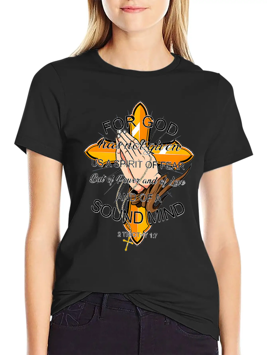 Bible Verse For God Has Not Given Us Spirit Of Modern Fit Casual T-Shirt – Clean And Versatile Design