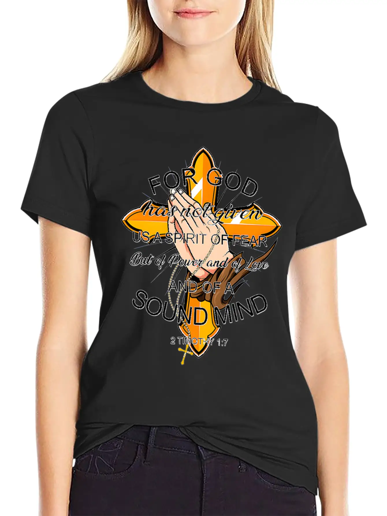 Bible Verse For God Has Not Given Us Spirit Of Modern Fit Casual T-Shirt – Clean And Versatile Design