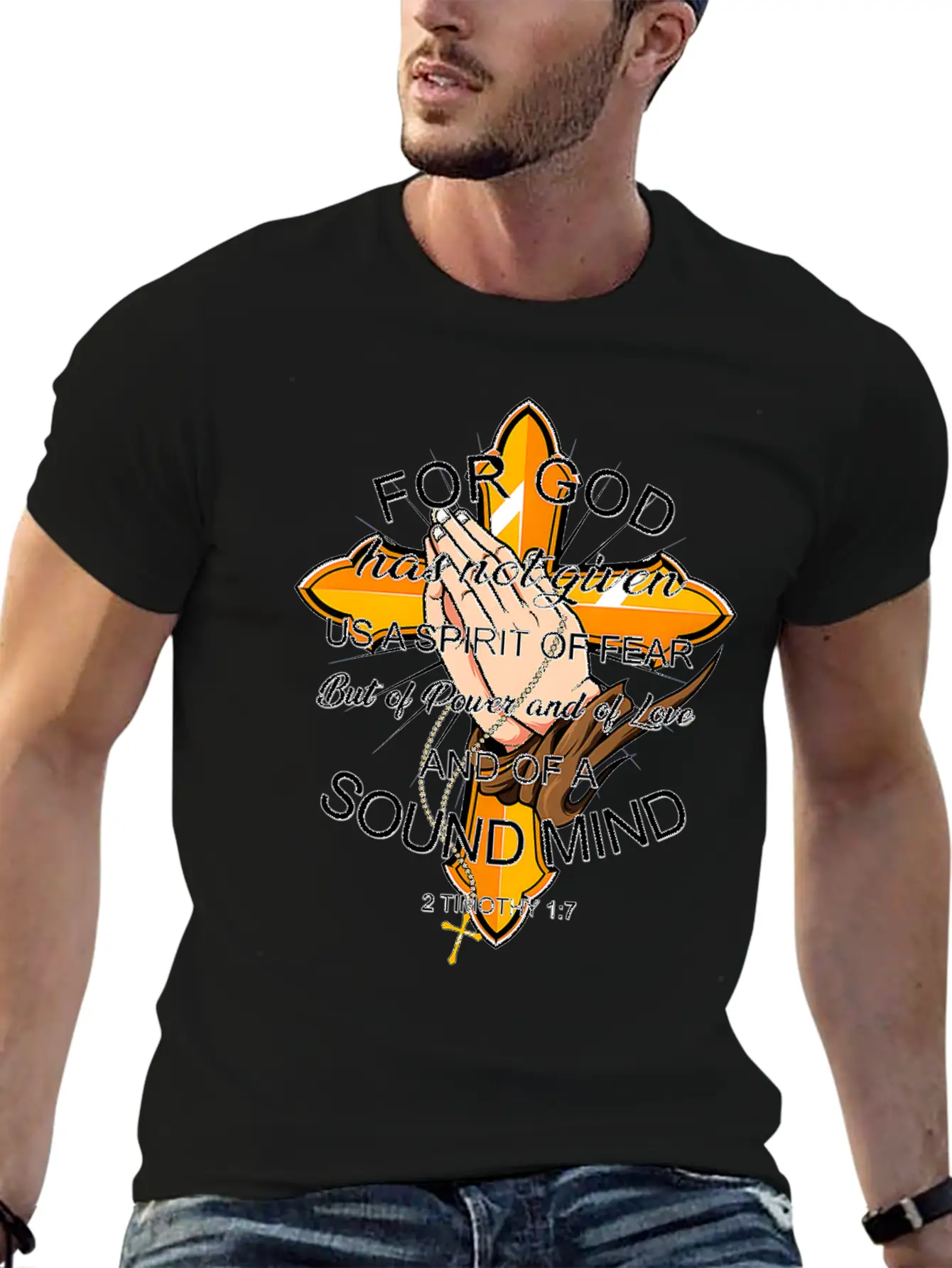 Bible Verse For God Has Not Given Us Spirit Of Modern Fit Casual T-Shirt – Clean And Versatile Design