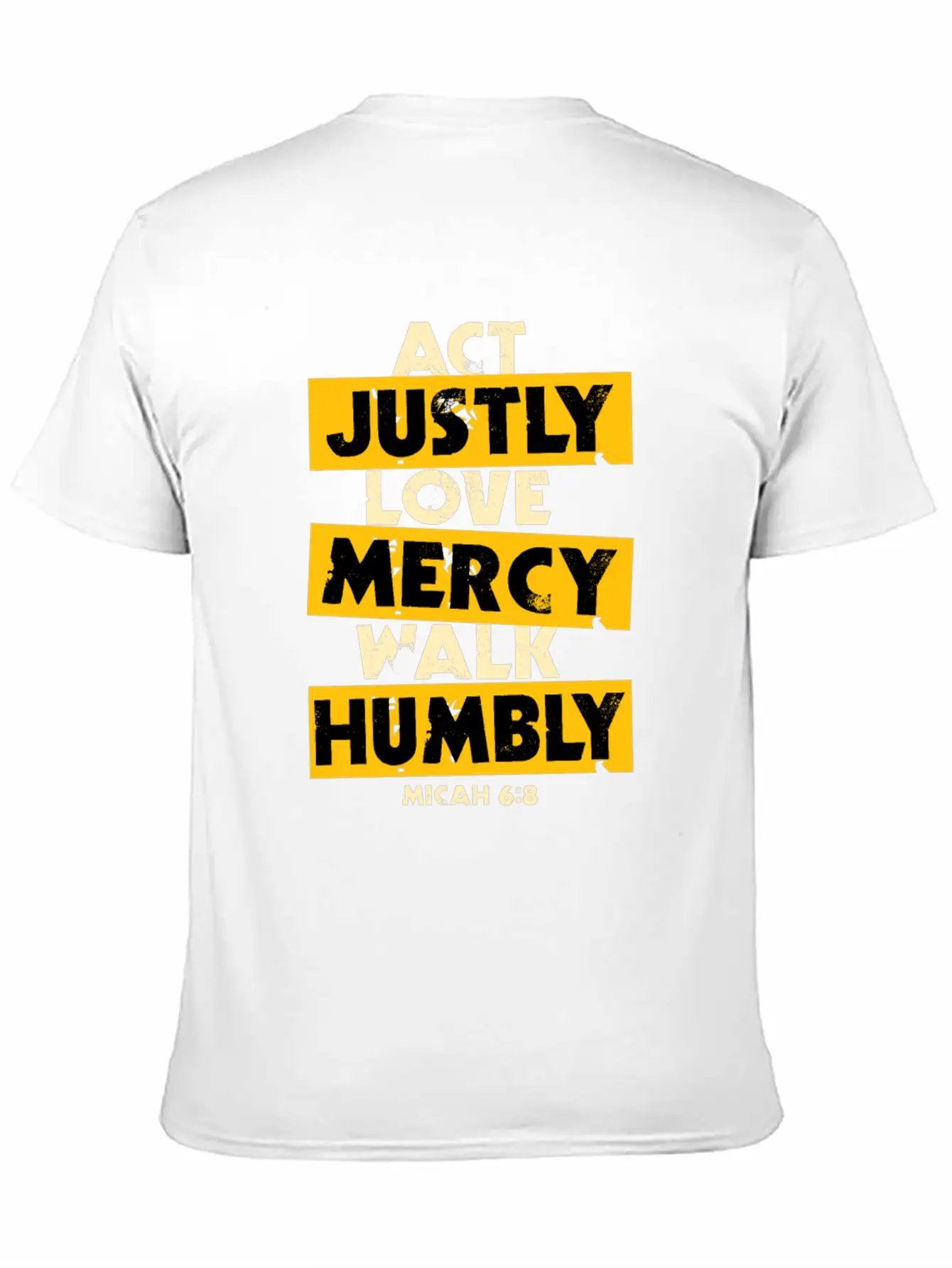 Bible Verse Micah 6:8 Breathable Soft Cotton T-Shirt – Timeless Casual Look