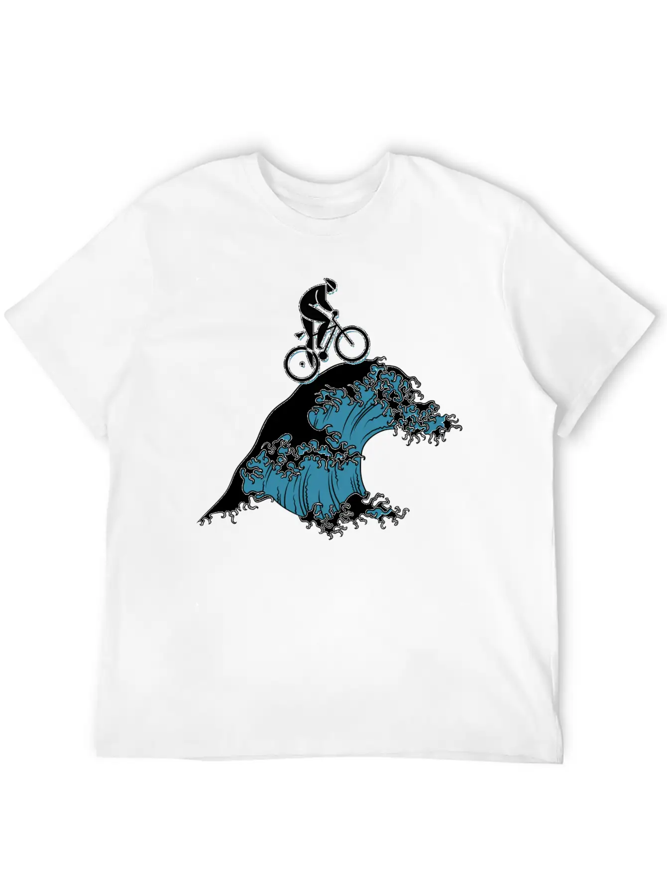Bicycle Cycling Japanese Tsunami Breathable Soft Cotton T-Shirt – Timeless Casual Look
