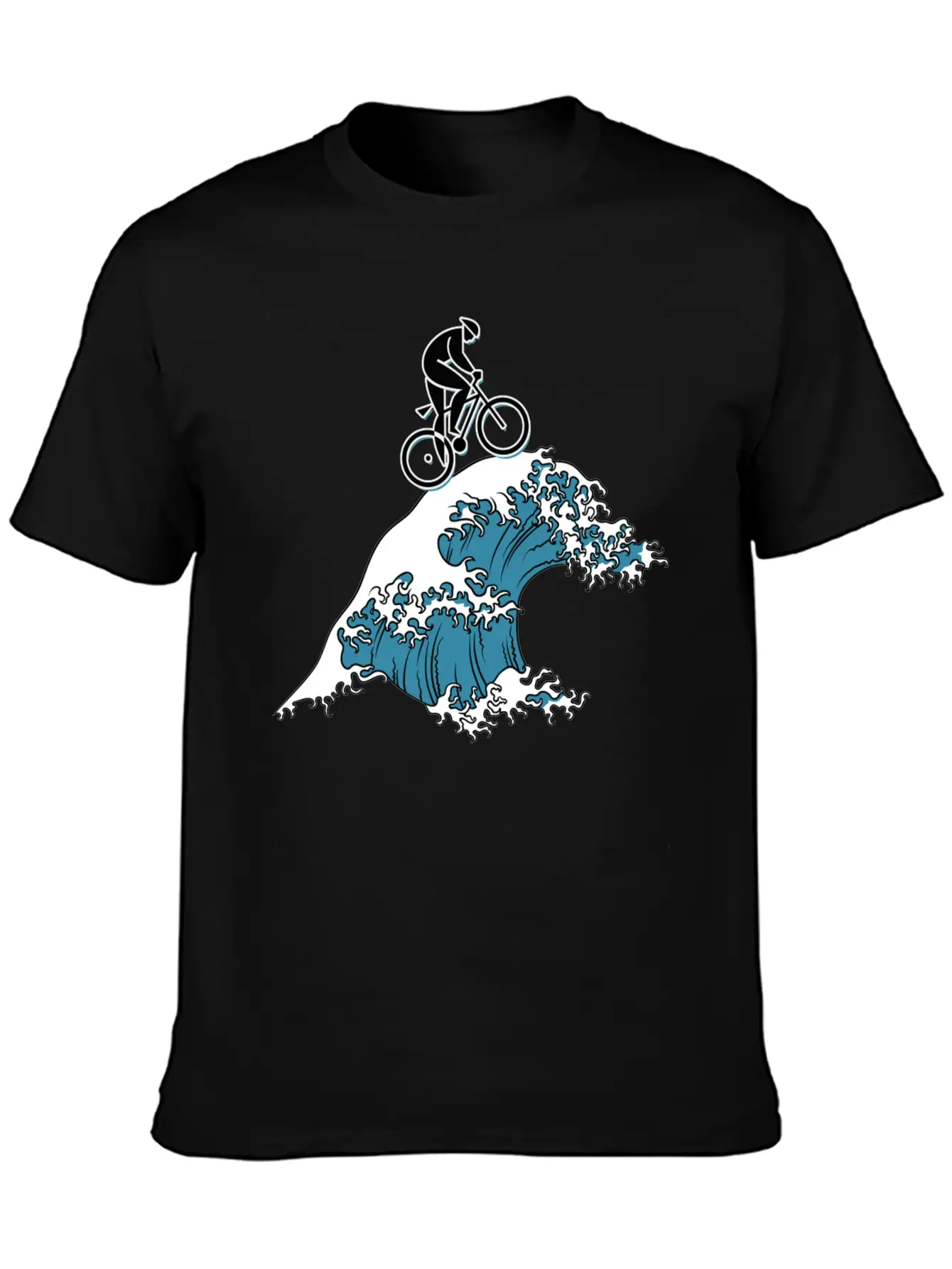 Bicycle Cycling Japanese Tsunami Breathable Soft Cotton T-Shirt – Timeless Casual Look