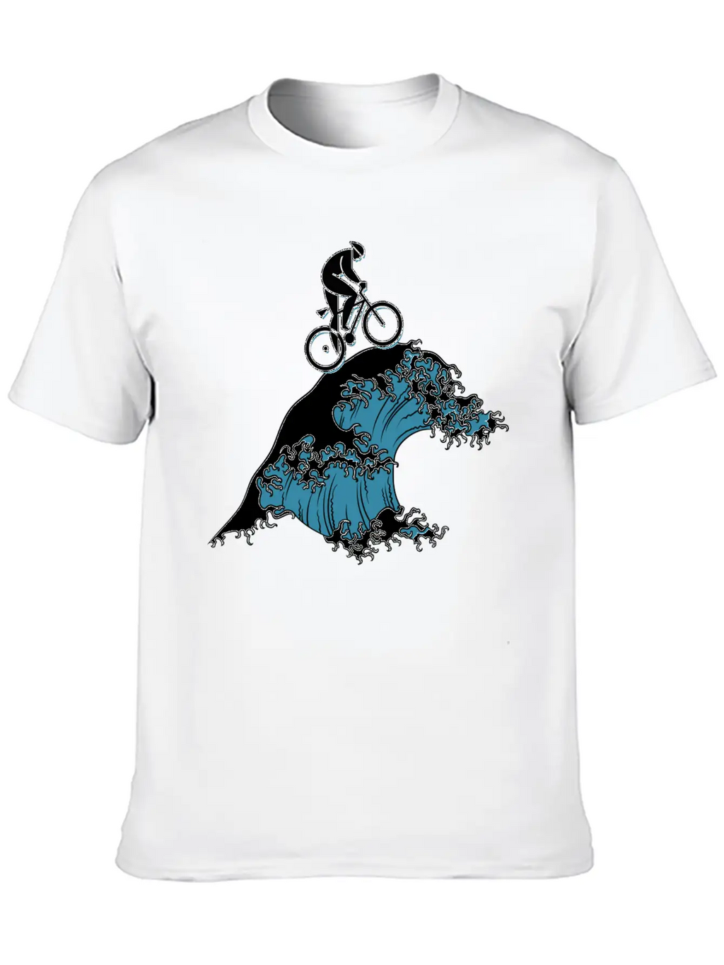 Bicycle Cycling Japanese Tsunami Breathable Soft Cotton T-Shirt – Timeless Casual Look