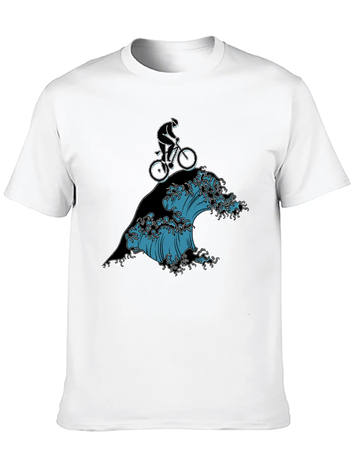 Bicycle Cycling Japanese Tsunami Breathable Soft Cotton T-Shirt – Timeless Casual Look
