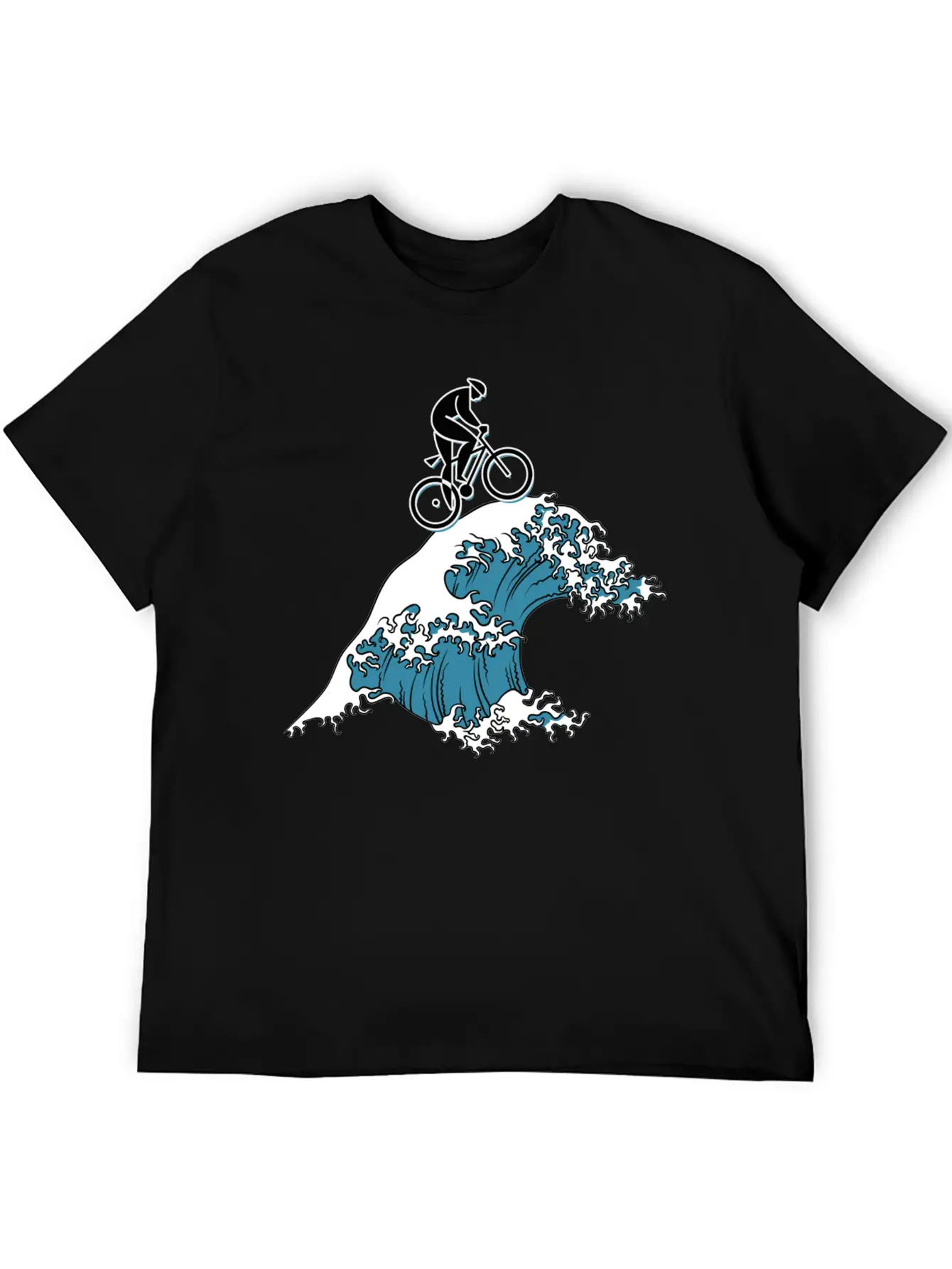 Bicycle Cycling Japanese Tsunami Breathable Soft Cotton T-Shirt – Timeless Casual Look