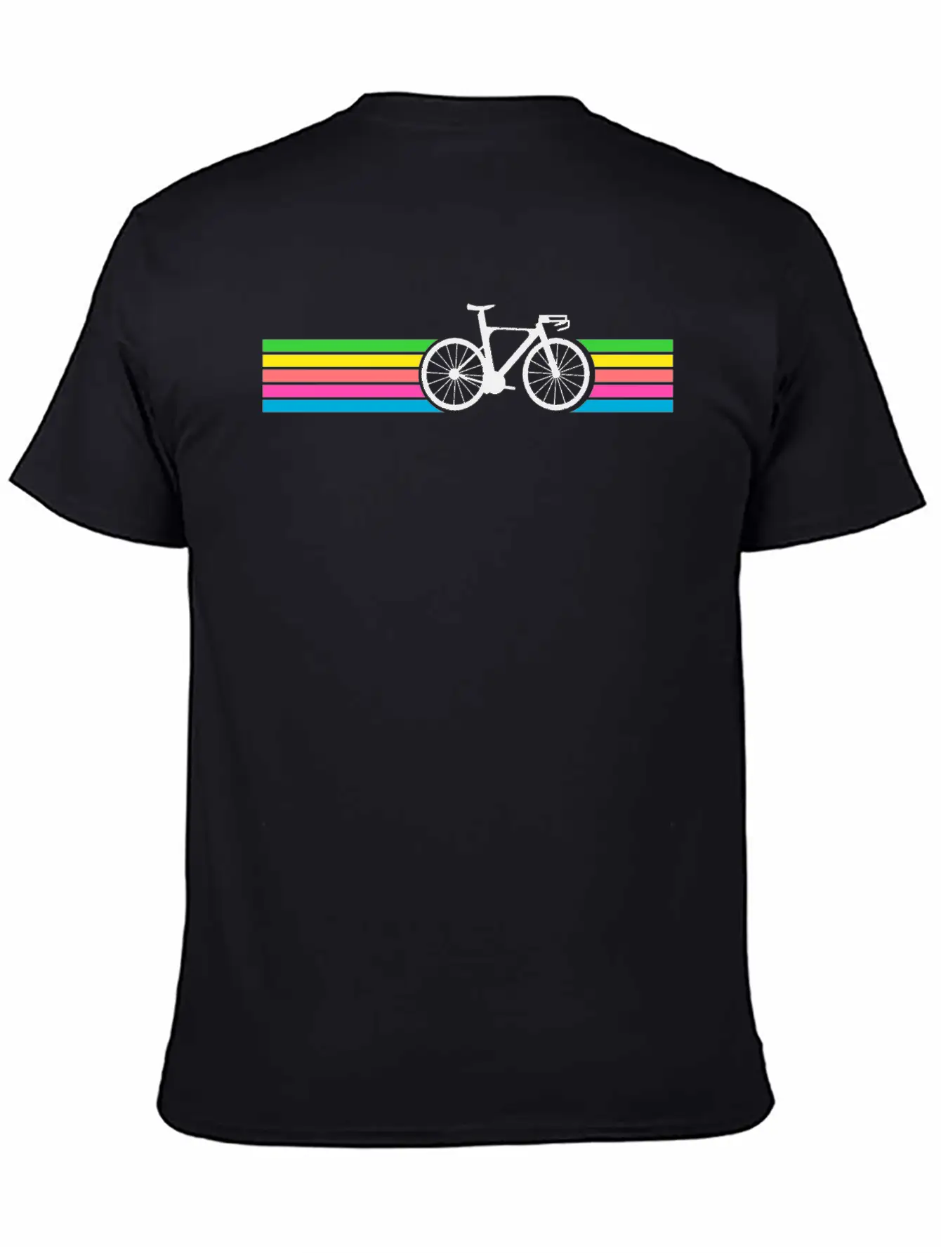 Bicycle Neon Bike Retro Relaxed Everyday Tee – Lightweight And Durable Cotton