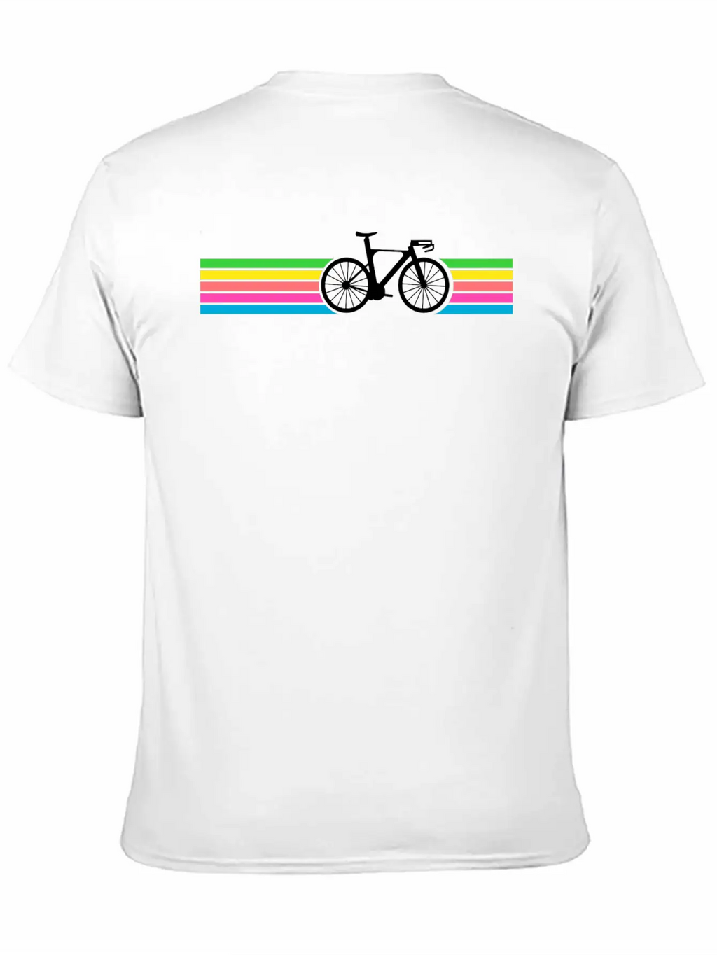 Bicycle Neon Bike Retro Relaxed Everyday Tee – Lightweight And Durable Cotton