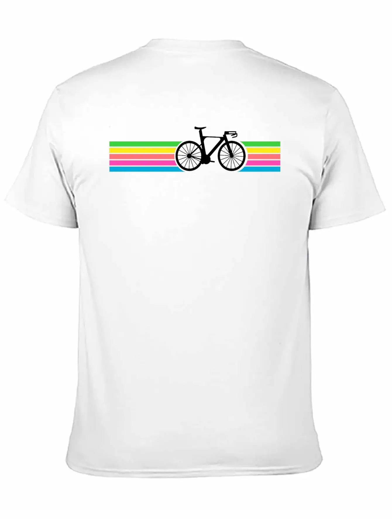 Bicycle Neon Bike Retro Relaxed Everyday Tee – Lightweight And Durable Cotton