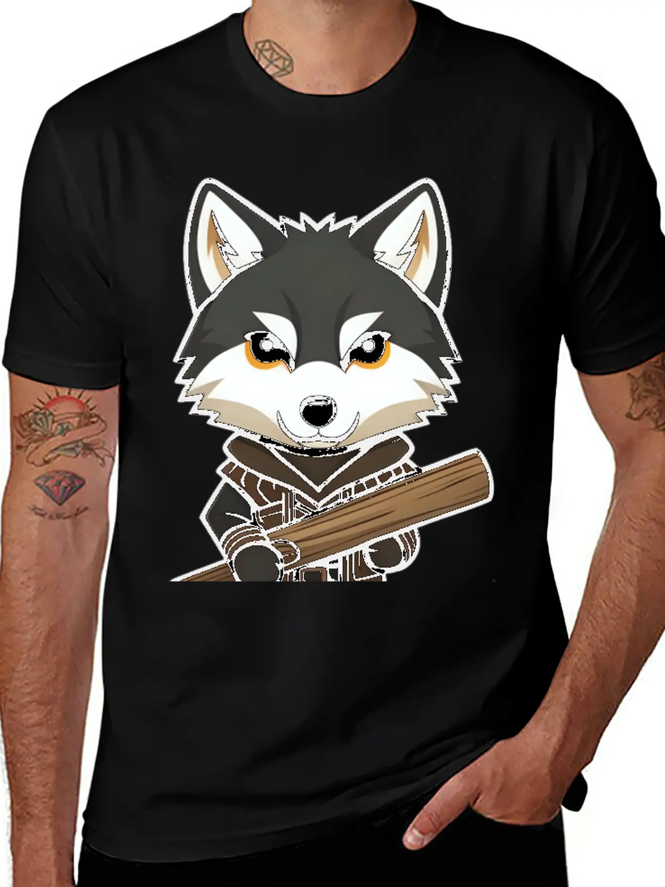 Big Bad Wolf Stylish Everyday T-Shirt – Unisex Basic Cotton Tee