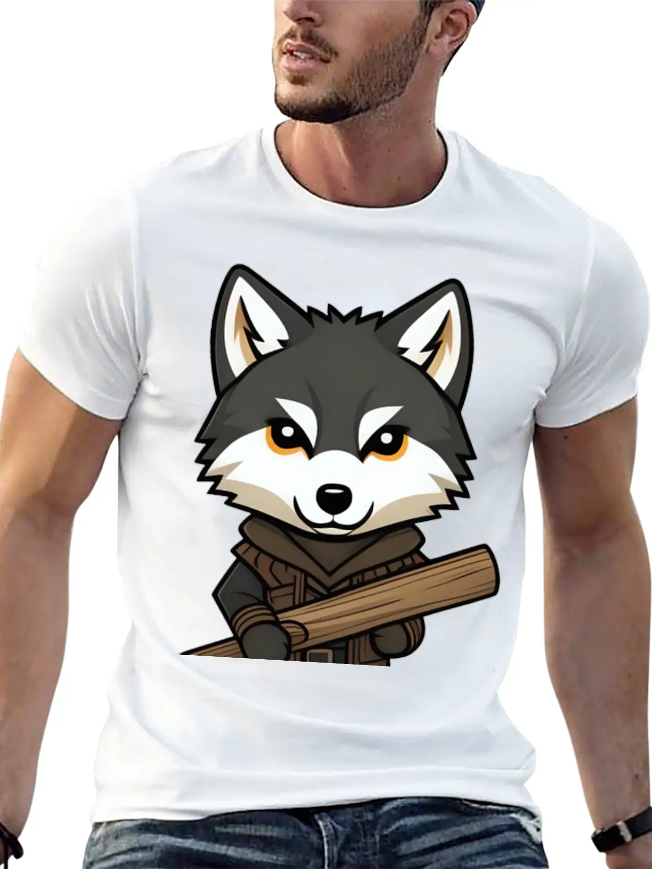 Big Bad Wolf Stylish Everyday T-Shirt – Unisex Basic Cotton Tee