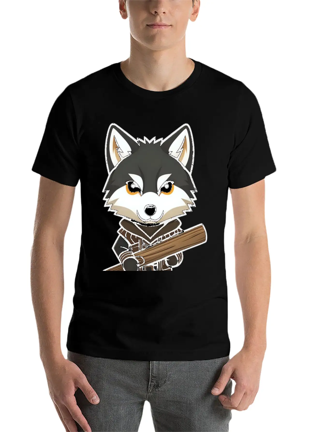 Big Bad Wolf Stylish Everyday T-Shirt – Unisex Basic Cotton Tee