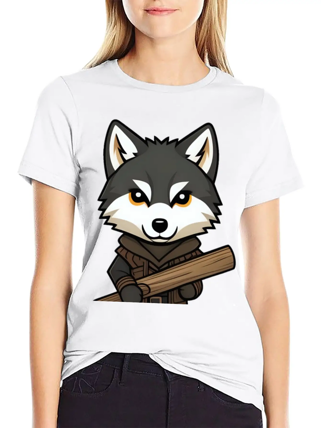 Big Bad Wolf Stylish Everyday T-Shirt – Unisex Basic Cotton Tee