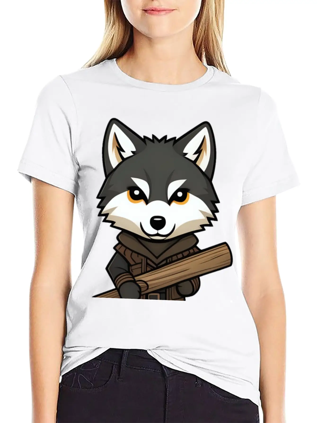 Big Bad Wolf Stylish Everyday T-Shirt – Unisex Basic Cotton Tee