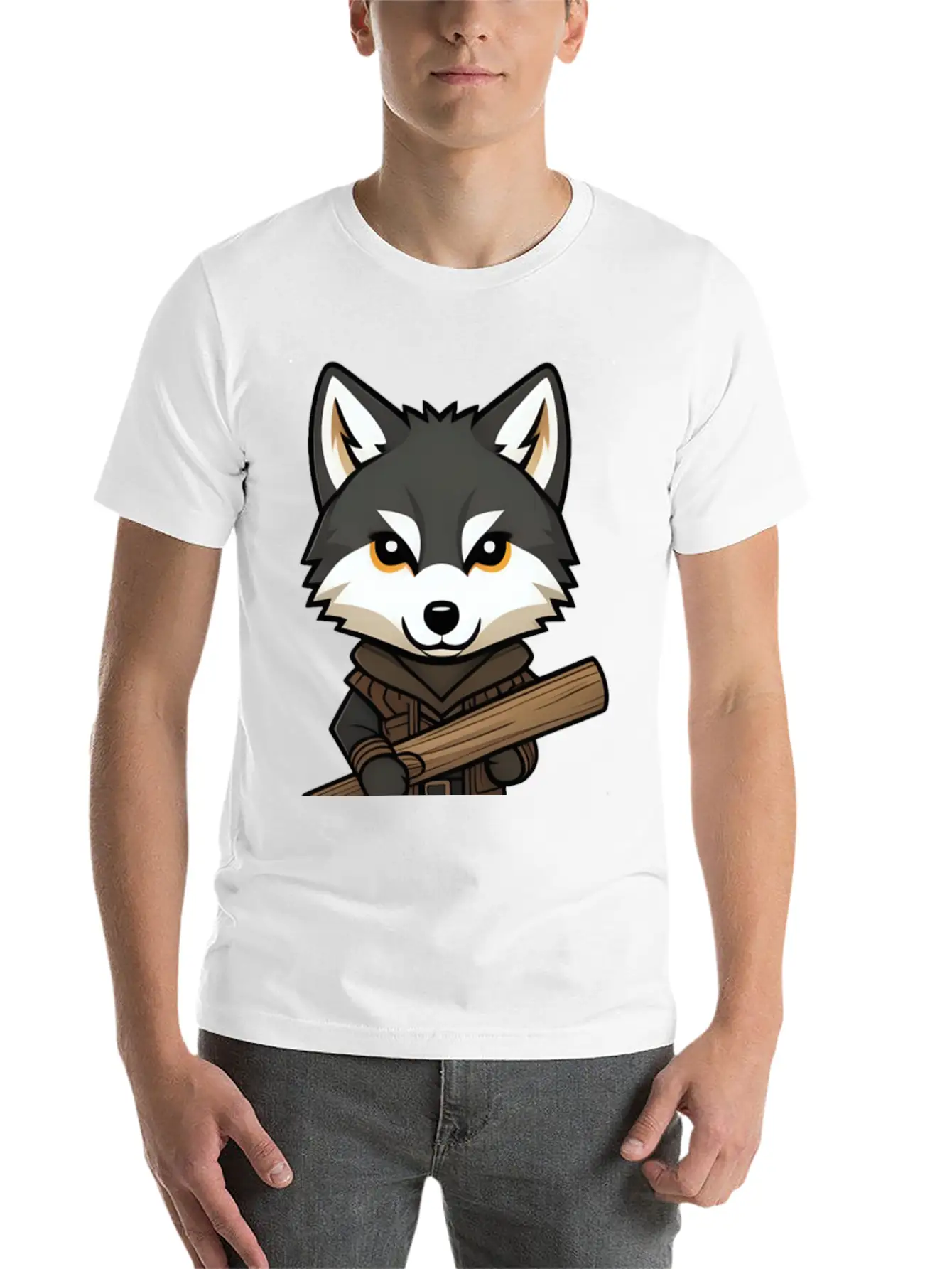Big Bad Wolf Stylish Everyday T-Shirt – Unisex Basic Cotton Tee