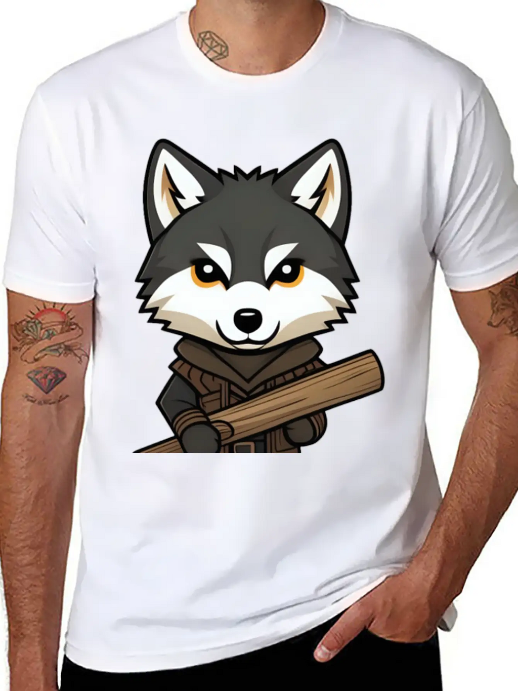 Big Bad Wolf Stylish Everyday T-Shirt – Unisex Basic Cotton Tee