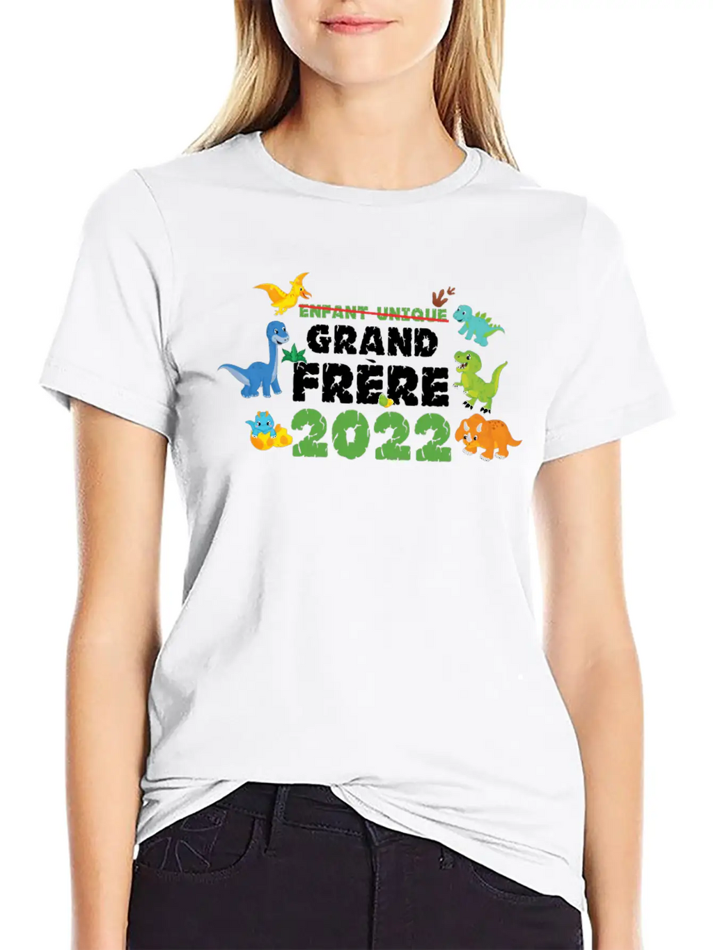 Big Brother Dino Dinosaur Big Brother 2022 Stylish Everyday T-Shirt – Unisex Basic Cotton Tee