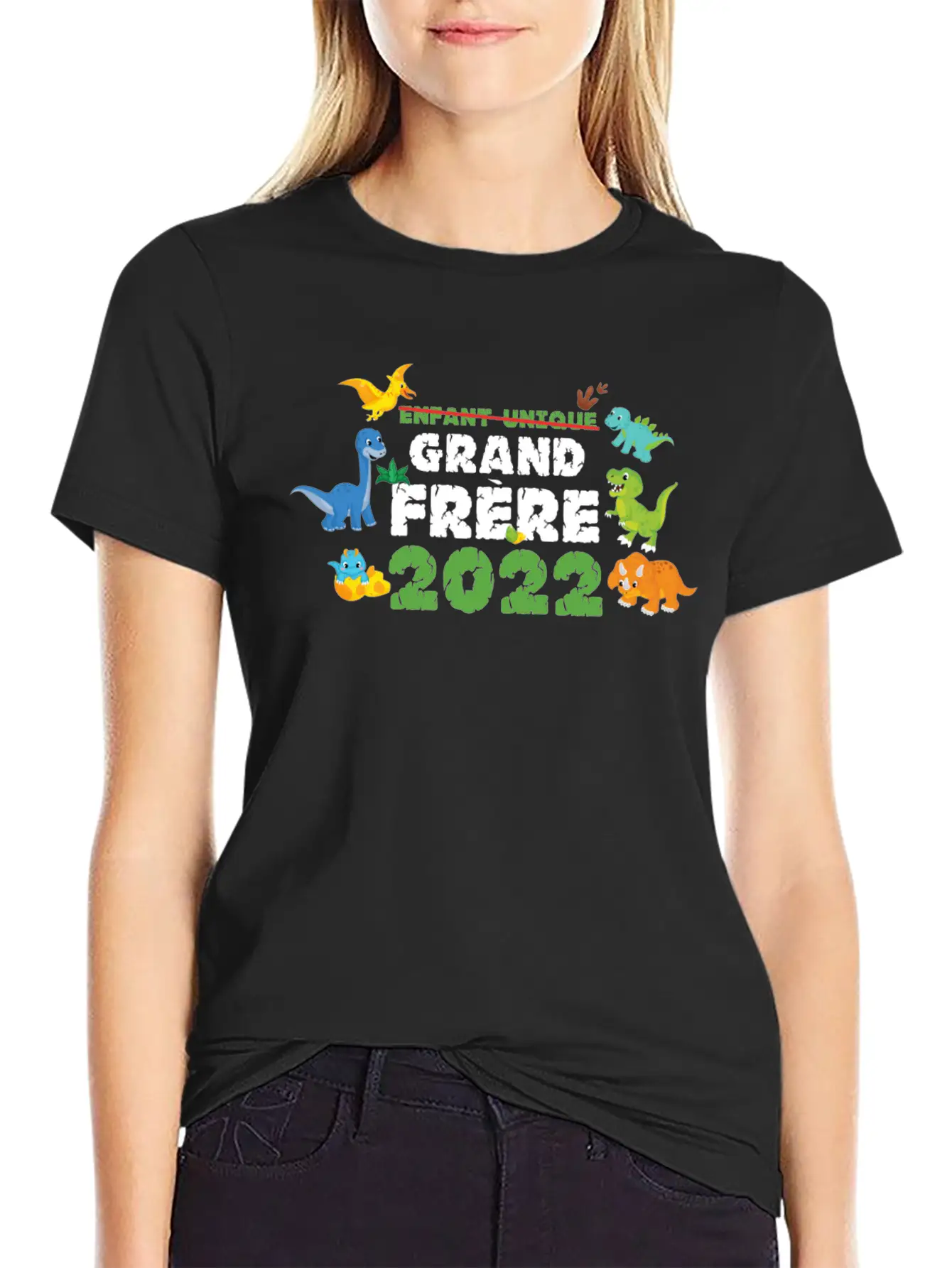 Big Brother Dino Dinosaur Big Brother 2022 Stylish Everyday T-Shirt – Unisex Basic Cotton Tee