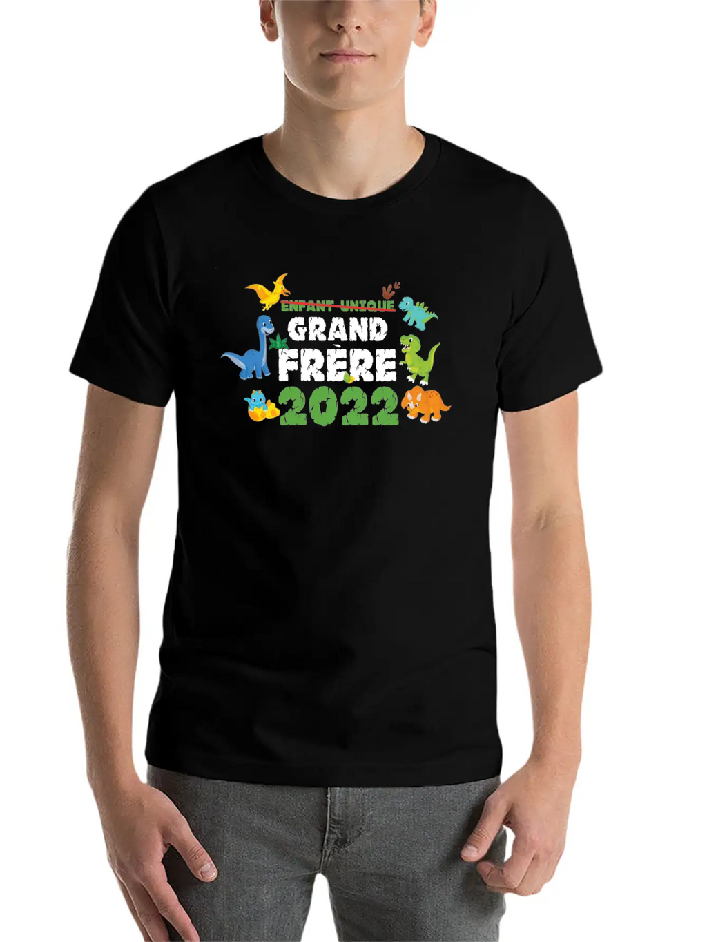 Big Brother Dino Dinosaur Big Brother 2022 Stylish Everyday T-Shirt – Unisex Basic Cotton Tee