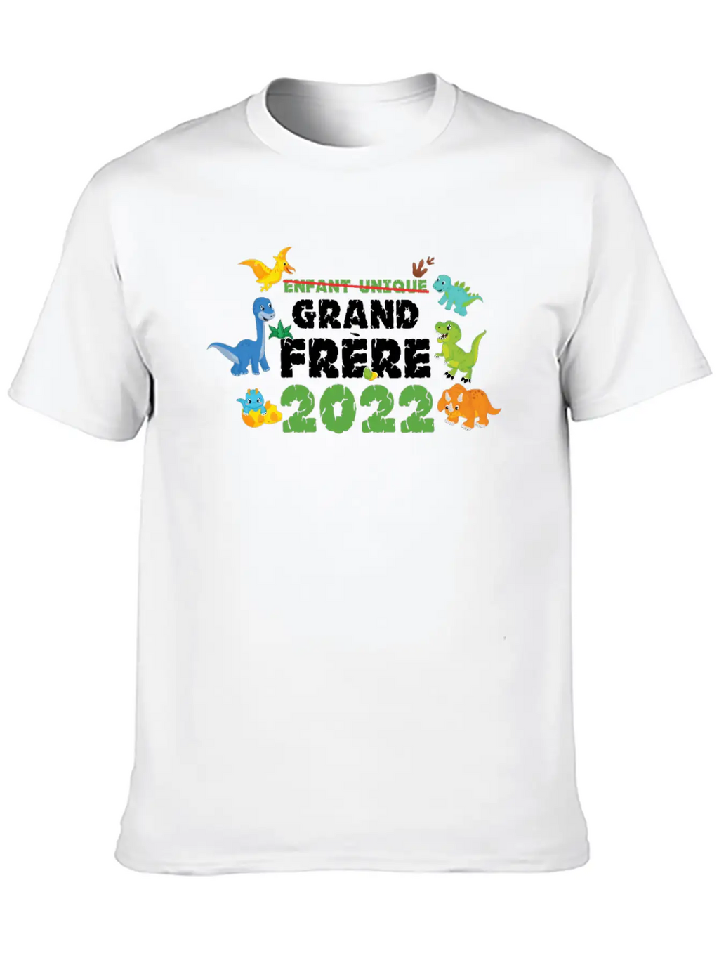 Big Brother Dino Dinosaur Big Brother 2022 Stylish Everyday T-Shirt – Unisex Basic Cotton Tee