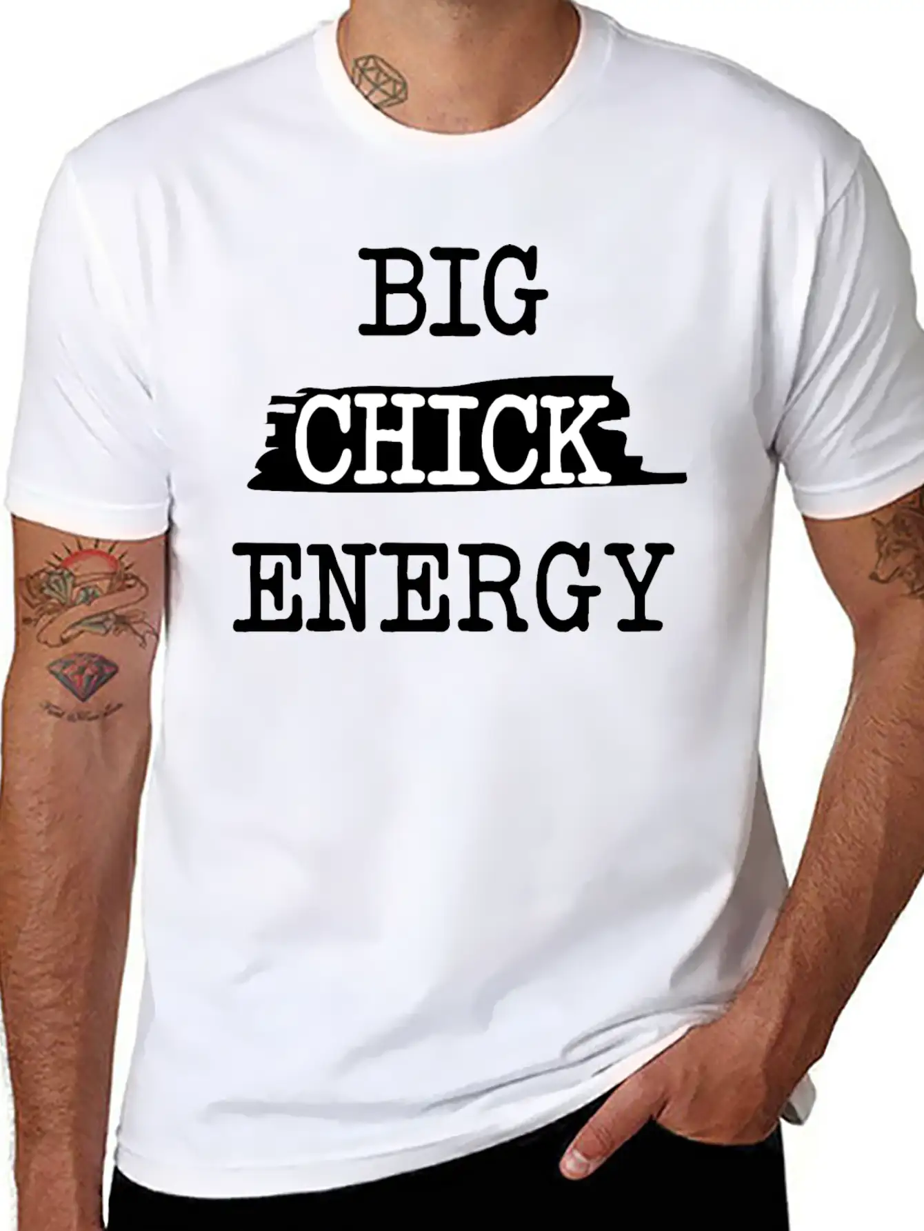 Big Chick Energy Essential Cotton Tee For Daily Outfits – Unisex Style