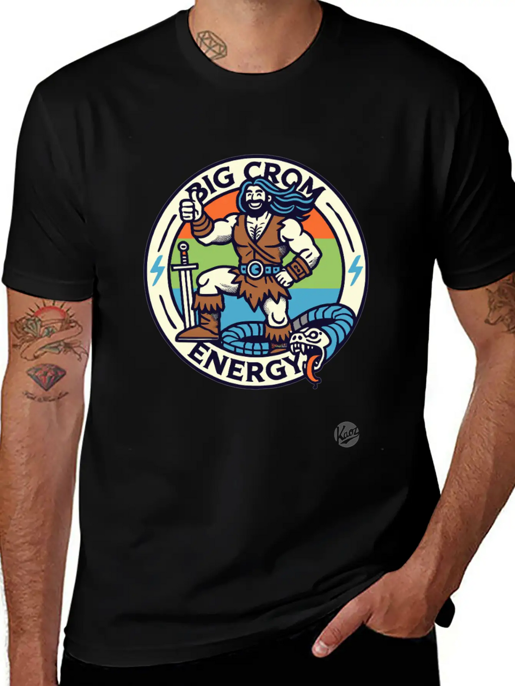 Big Crom Energy – Barbarian Thumbs Up Classic Cotton Tee – Unisex Comfort For Any Season