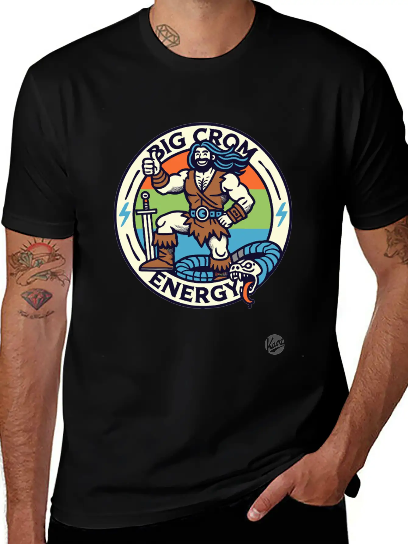 Big Crom Energy – Barbarian Thumbs Up Classic Cotton Tee – Unisex Comfort For Any Season
