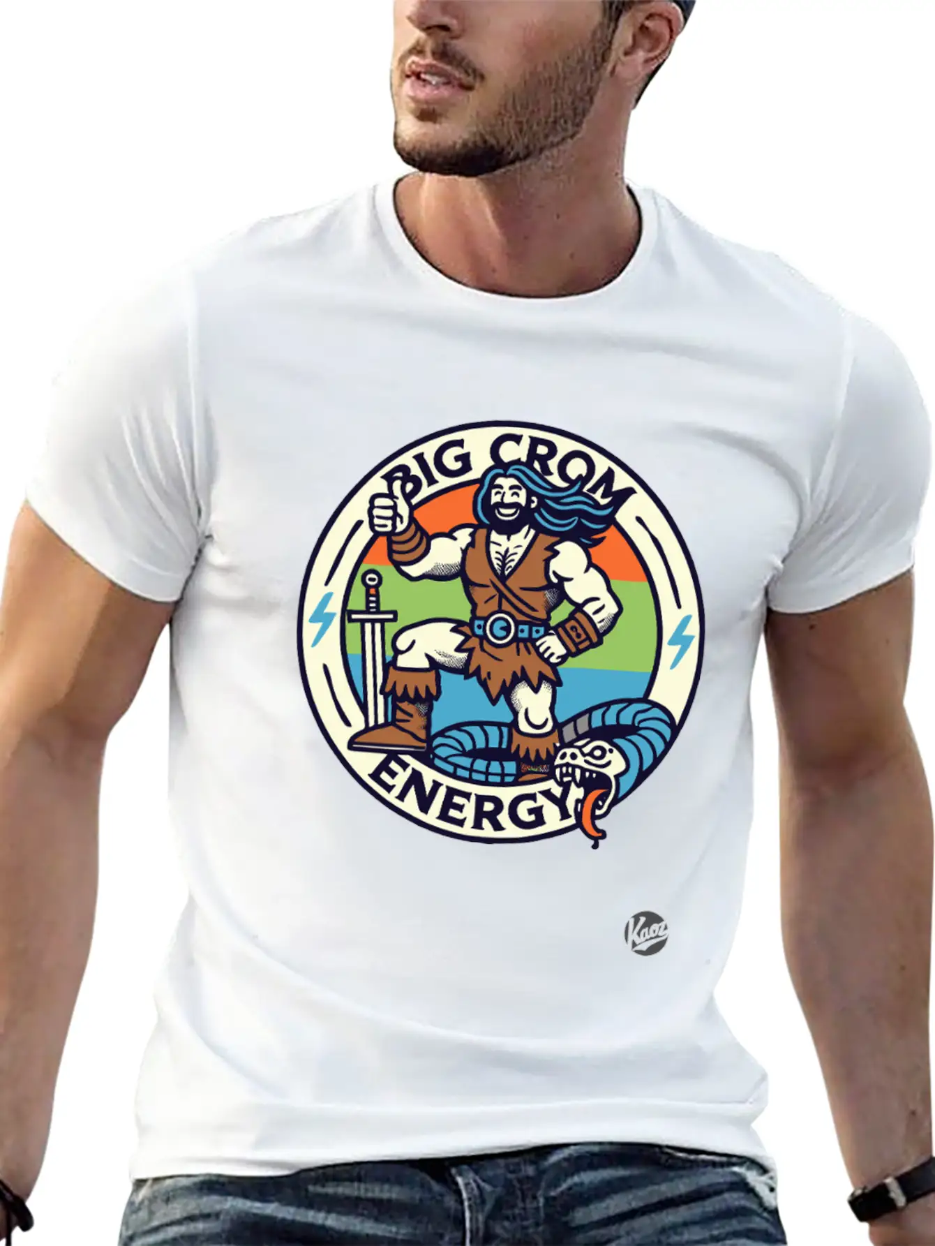 Big Crom Energy – Barbarian Thumbs Up Classic Cotton Tee – Unisex Comfort For Any Season