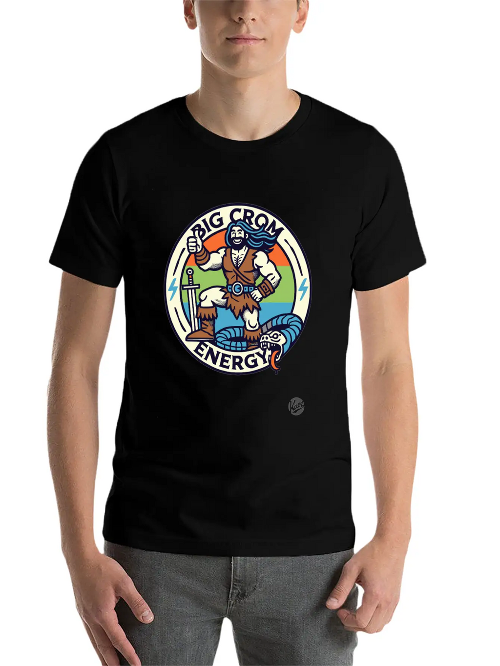 Big Crom Energy – Barbarian Thumbs Up Classic Cotton Tee – Unisex Comfort For Any Season