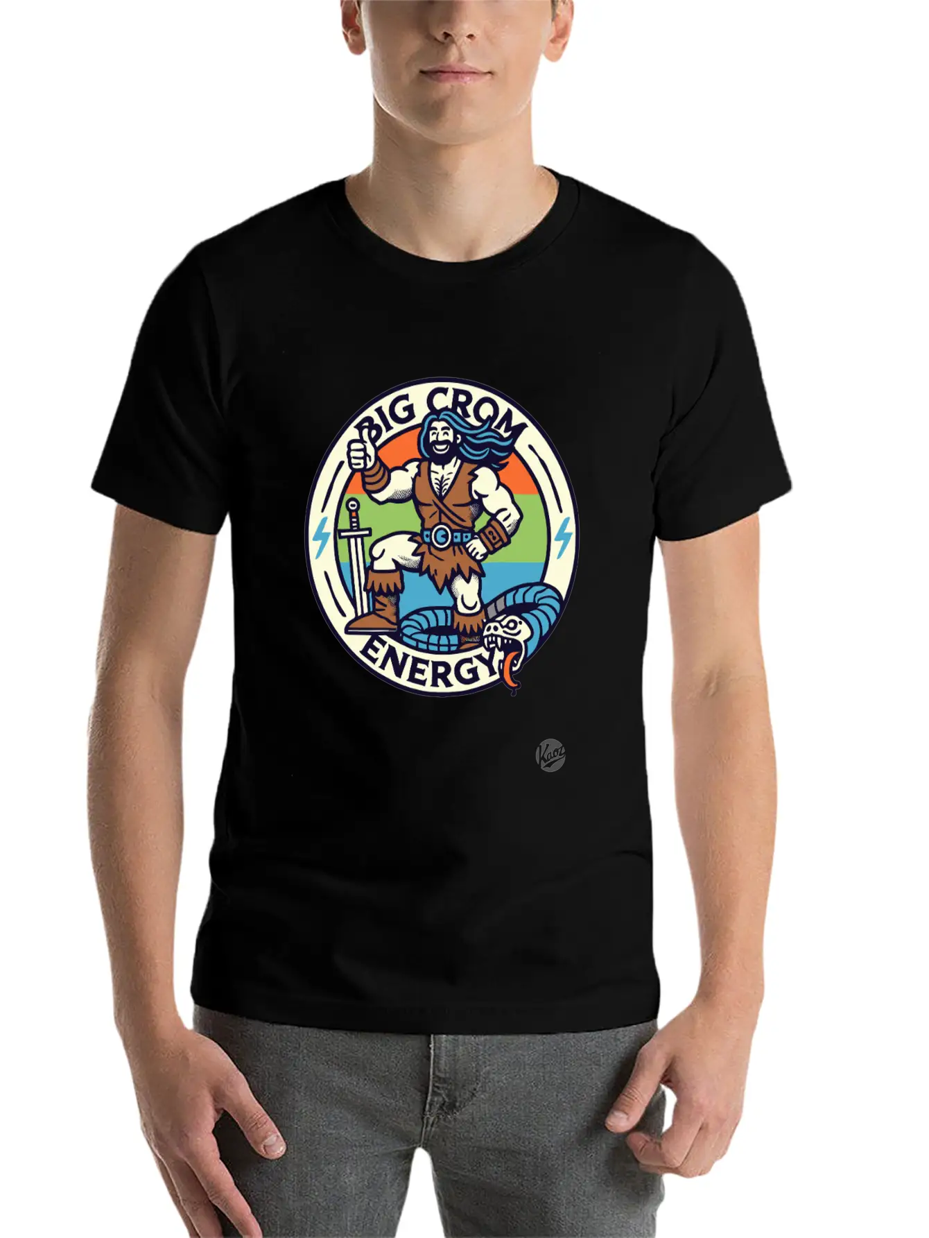 Big Crom Energy – Barbarian Thumbs Up Classic Cotton Tee – Unisex Comfort For Any Season