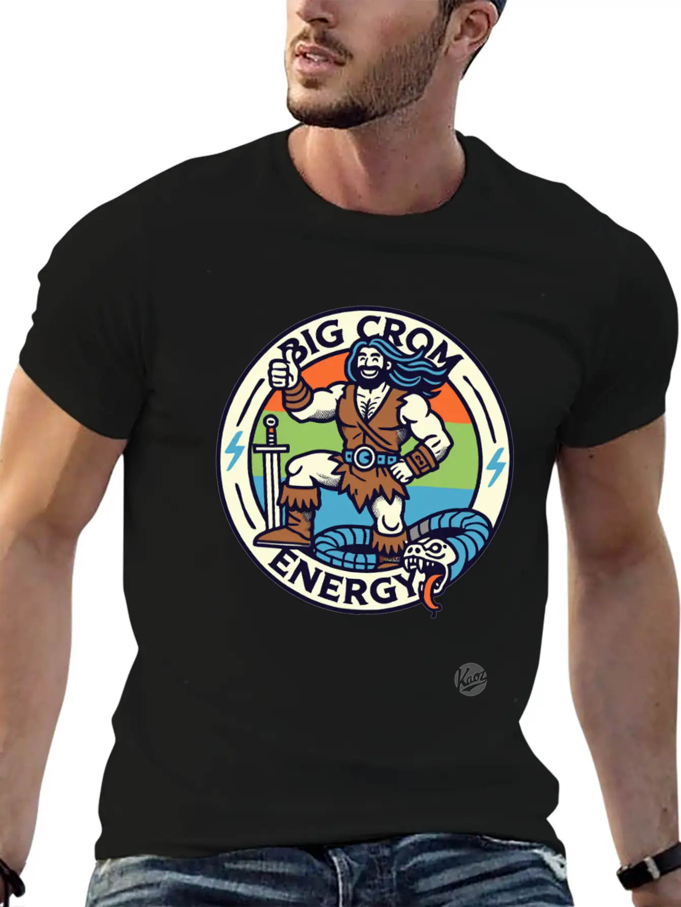 Big Crom Energy – Barbarian Thumbs Up Classic Cotton Tee – Unisex Comfort For Any Season