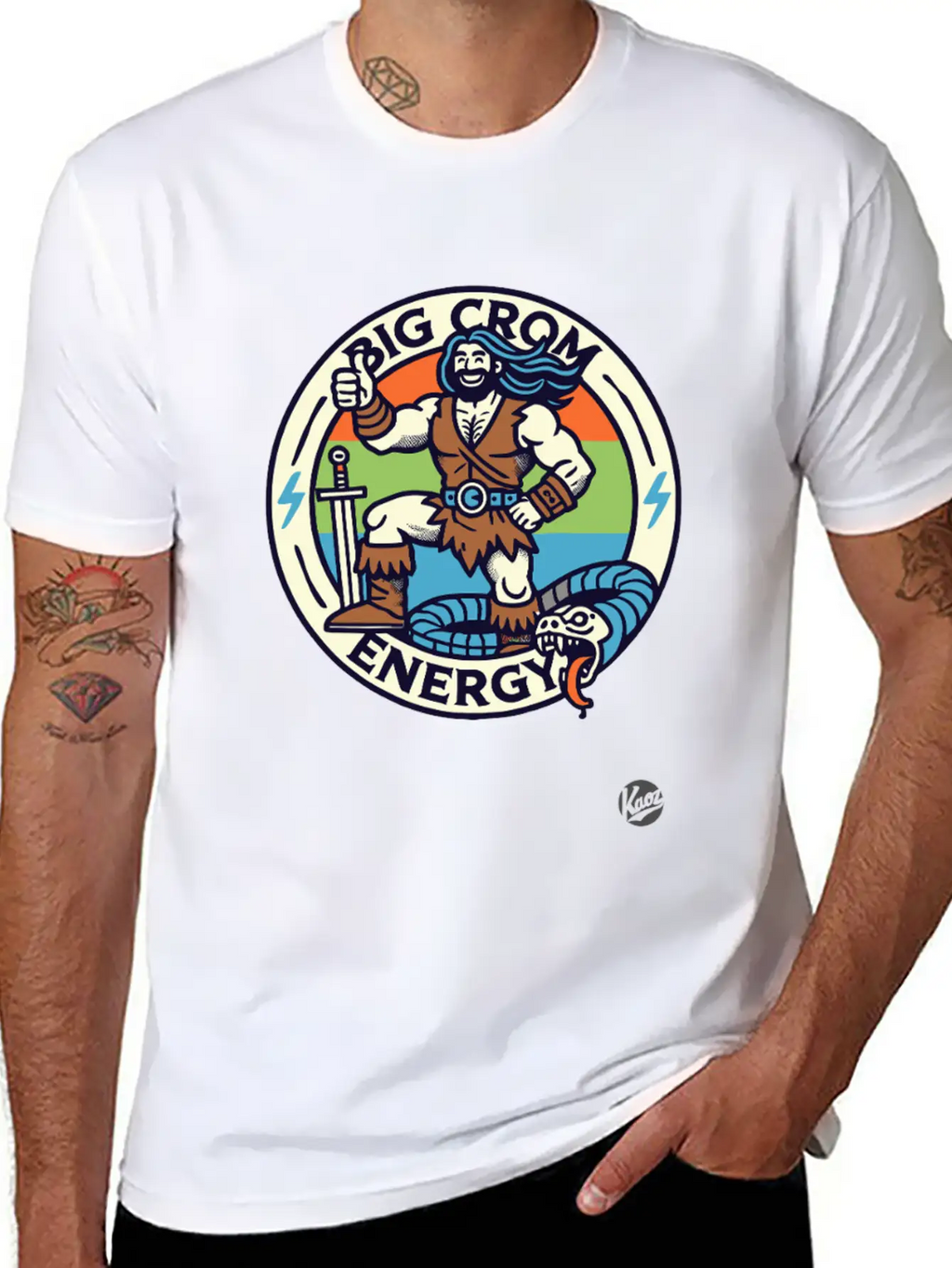 Big Crom Energy – Barbarian Thumbs Up Classic Cotton Tee – Unisex Comfort For Any Season