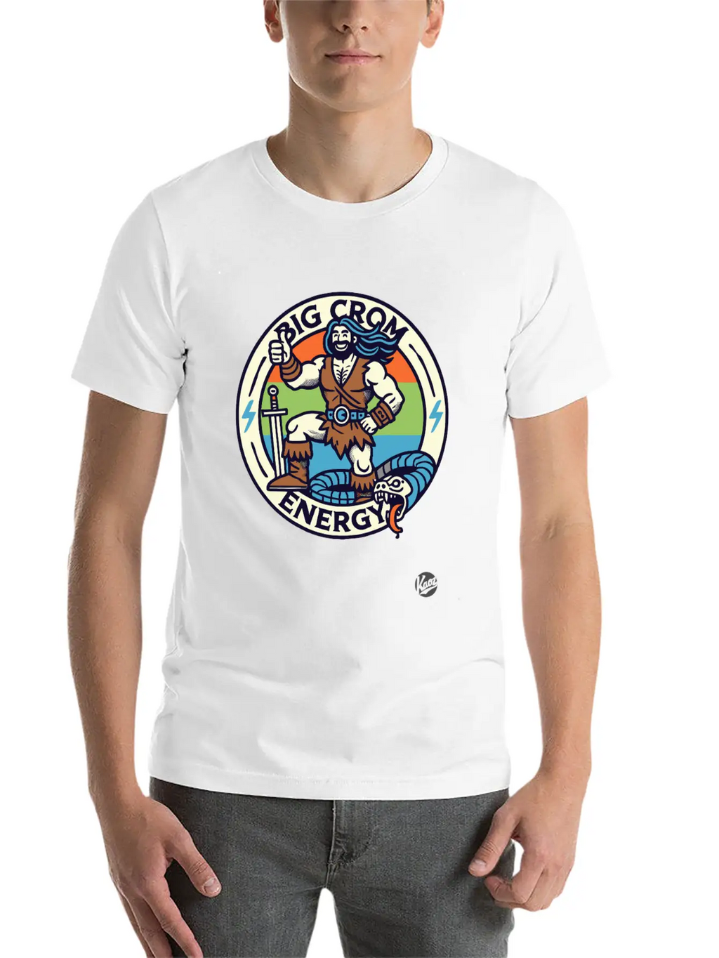 Big Crom Energy – Barbarian Thumbs Up Classic Cotton Tee – Unisex Comfort For Any Season