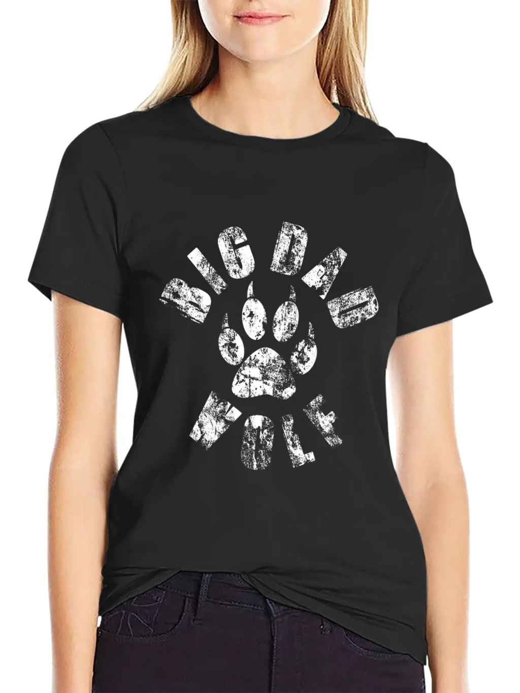 Big Dad Wolf Paw Vintage Funny Novelty Gifts Classic Cotton Tee – Unisex Comfort For Any Season